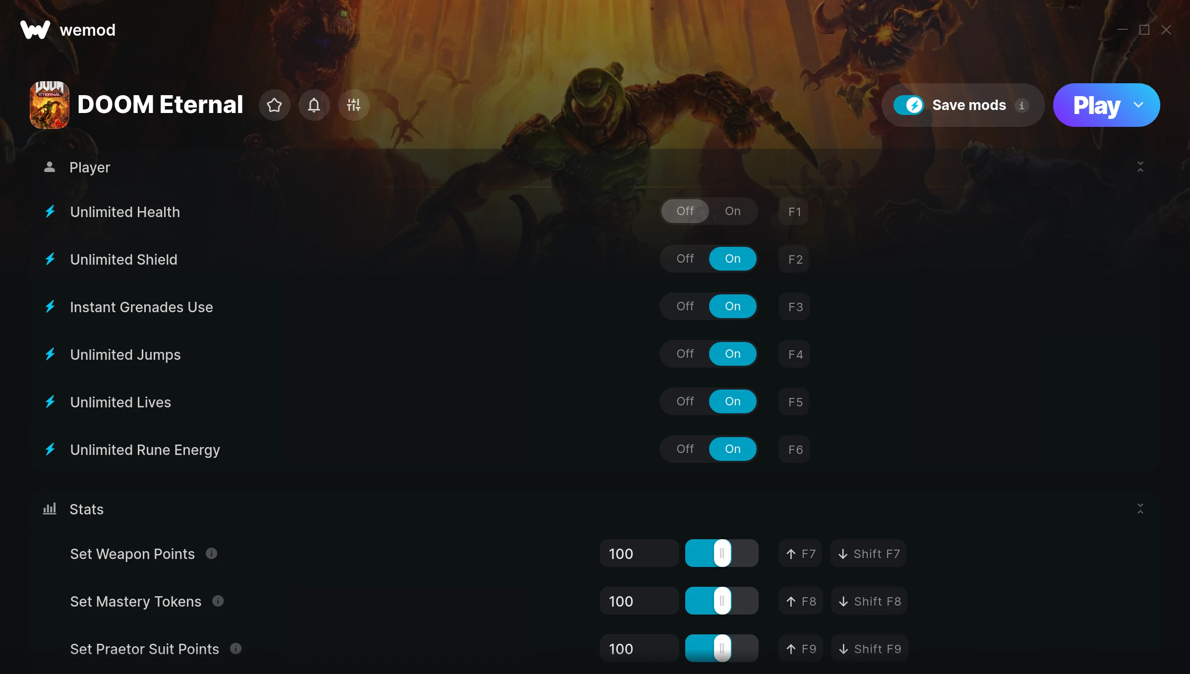 Doom Eternal Trainer screenshot