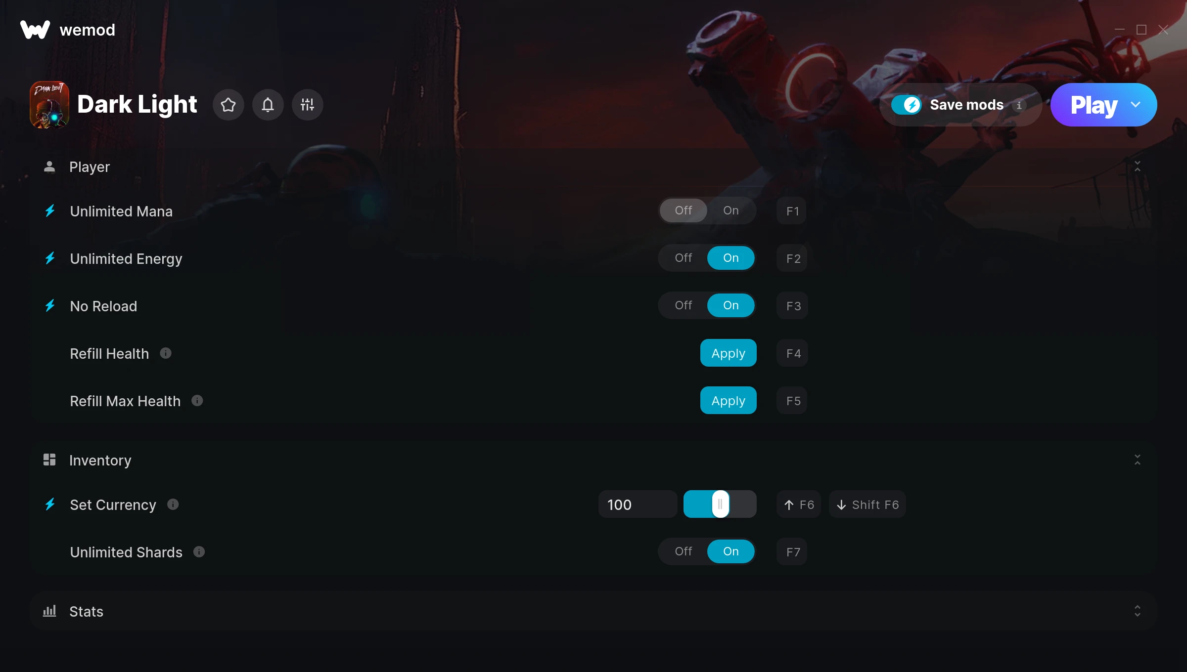 Dark Light Trainer screenshot