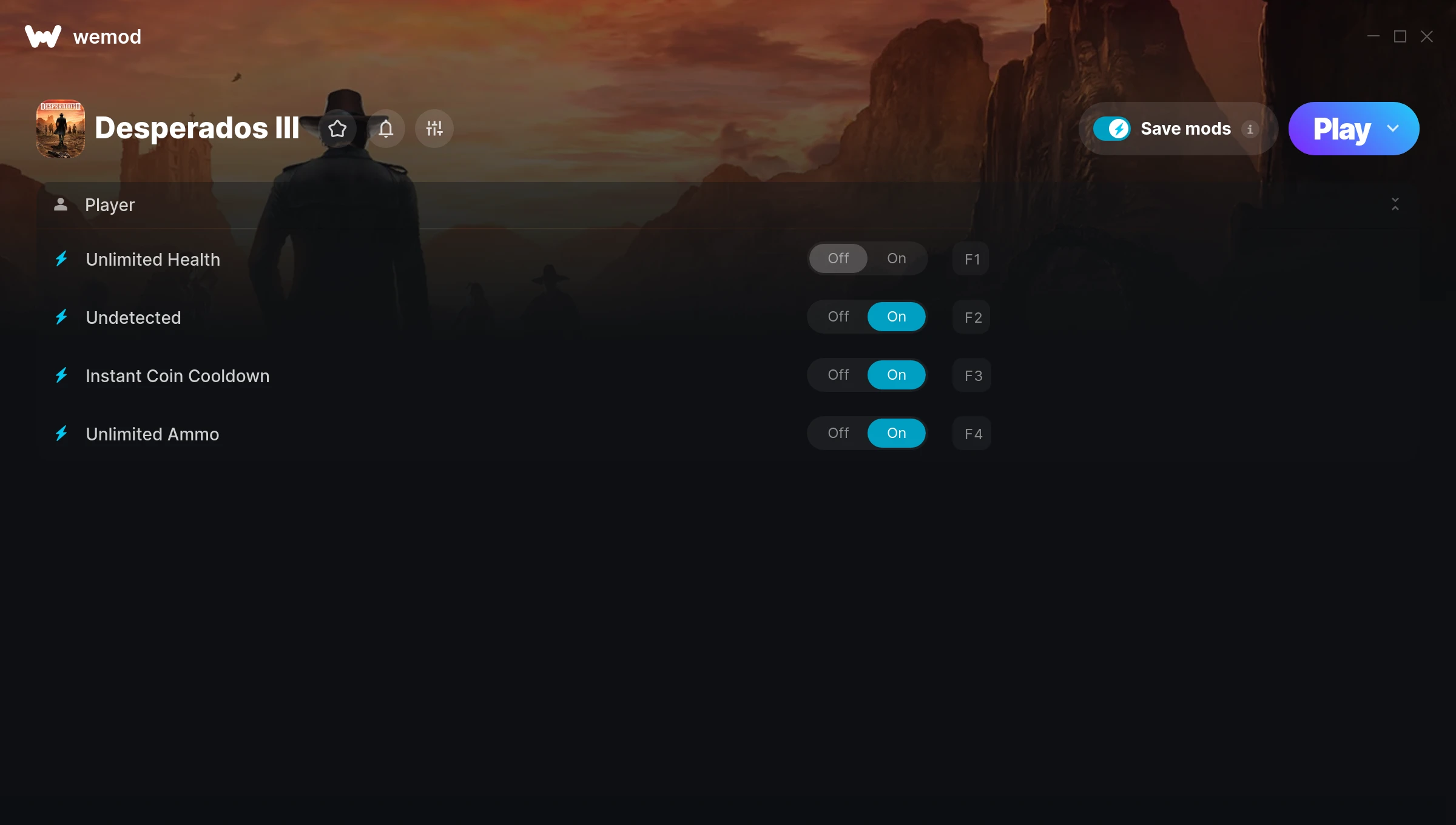 Desperados III Trainer screenshot