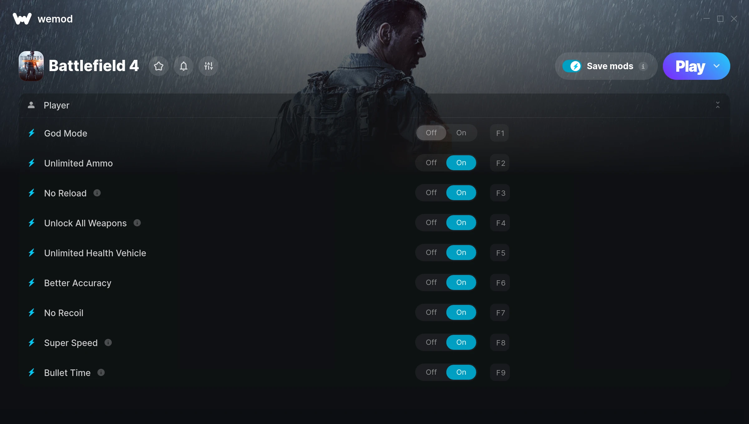 Battlefield 4 Trainer screenshot