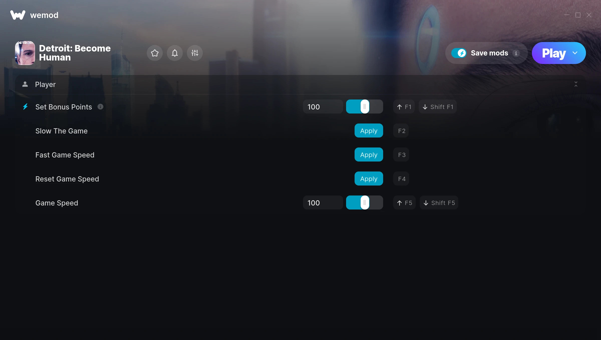 Detroit: Become Human Trainer screenshot