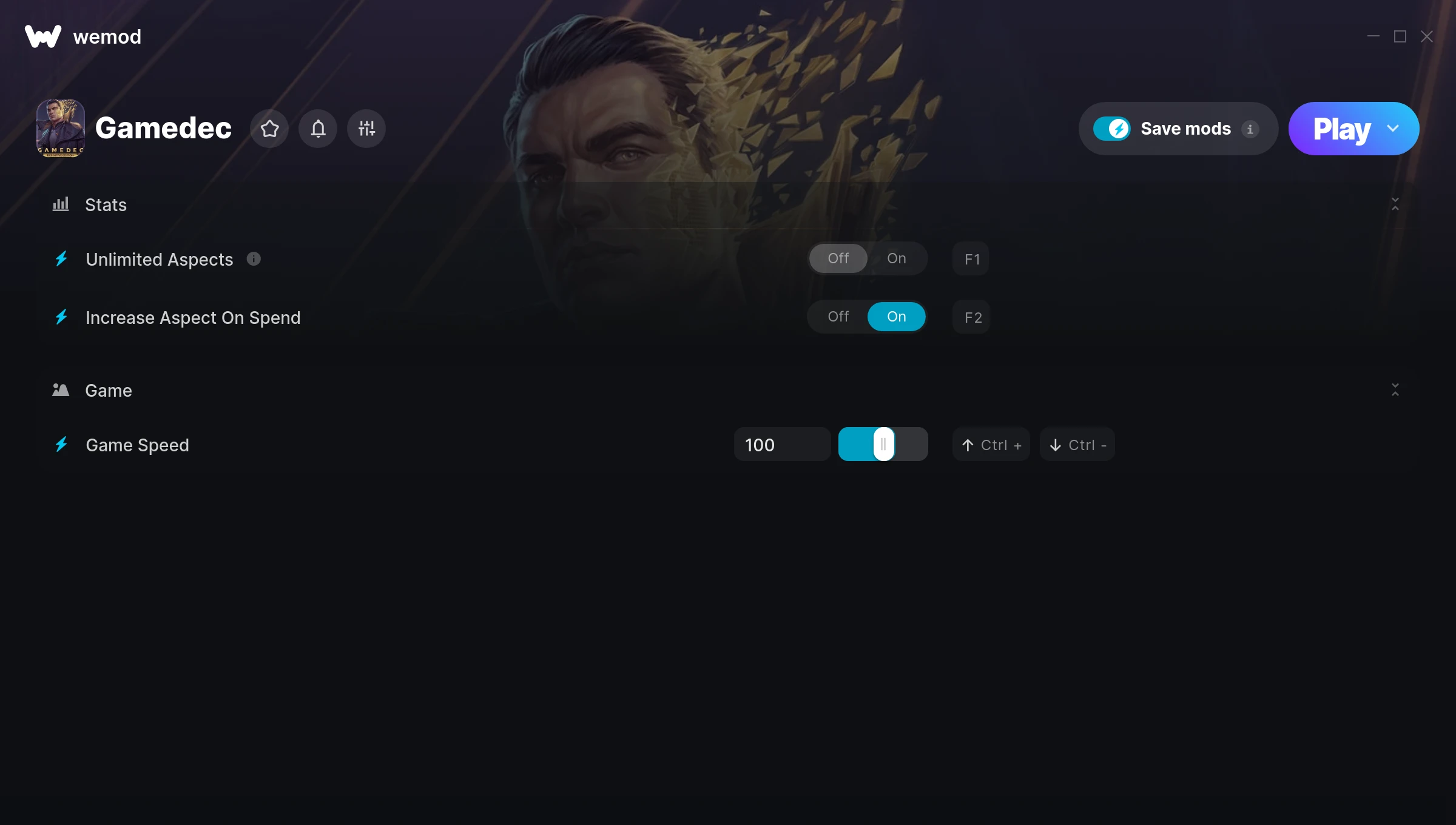 Gamedec Trainer screenshot