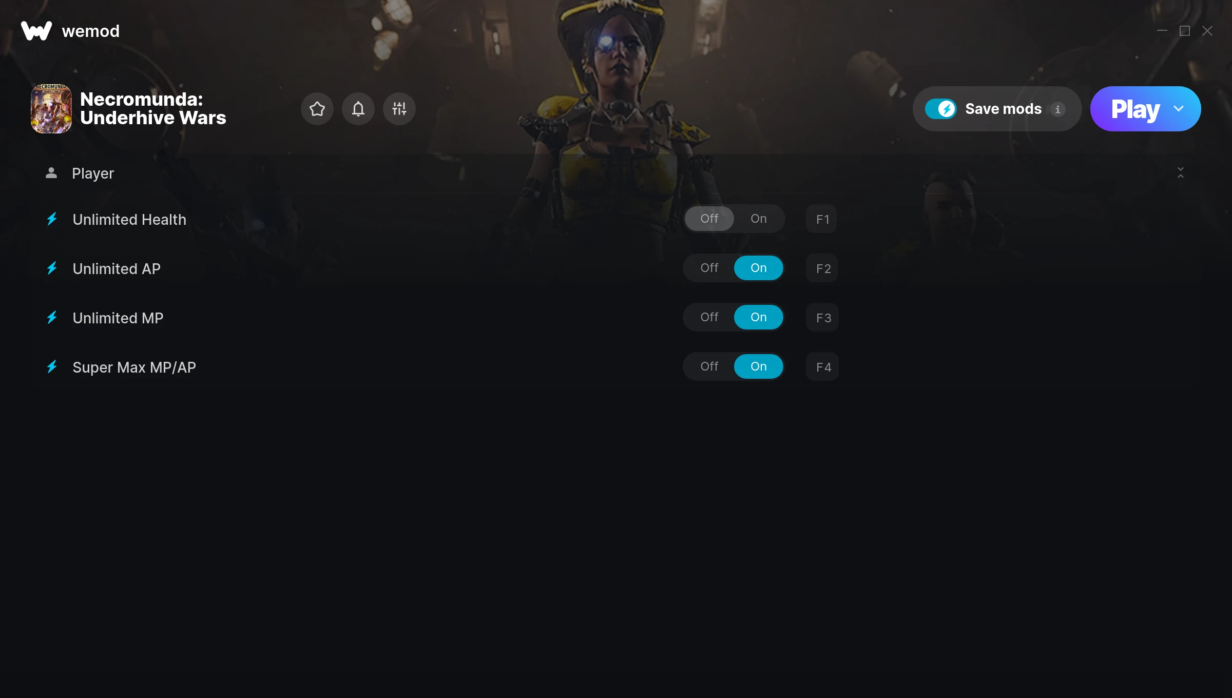 Necromunda: Underhive Wars Trainer screenshot