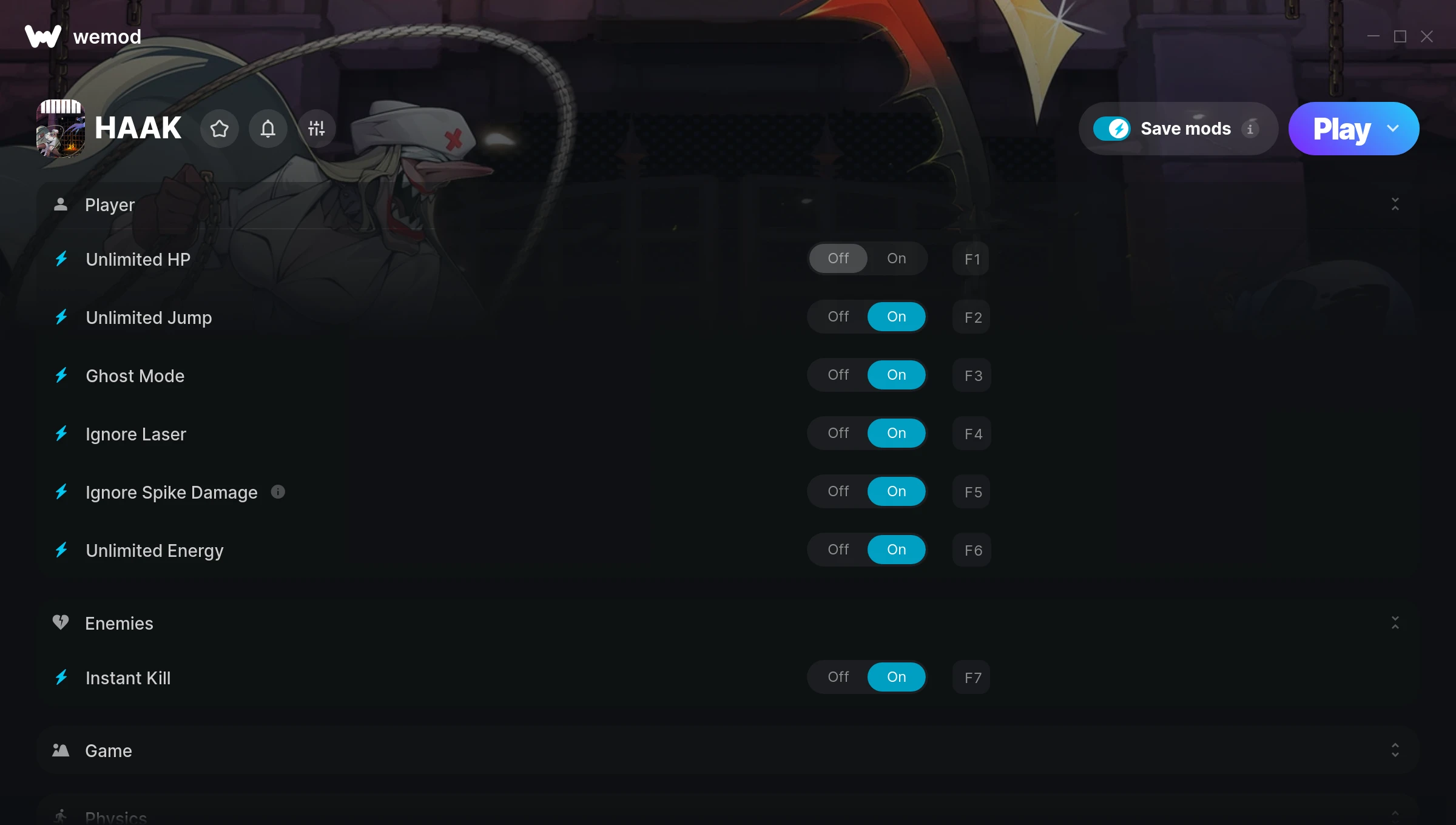 HAAK Trainer screenshot