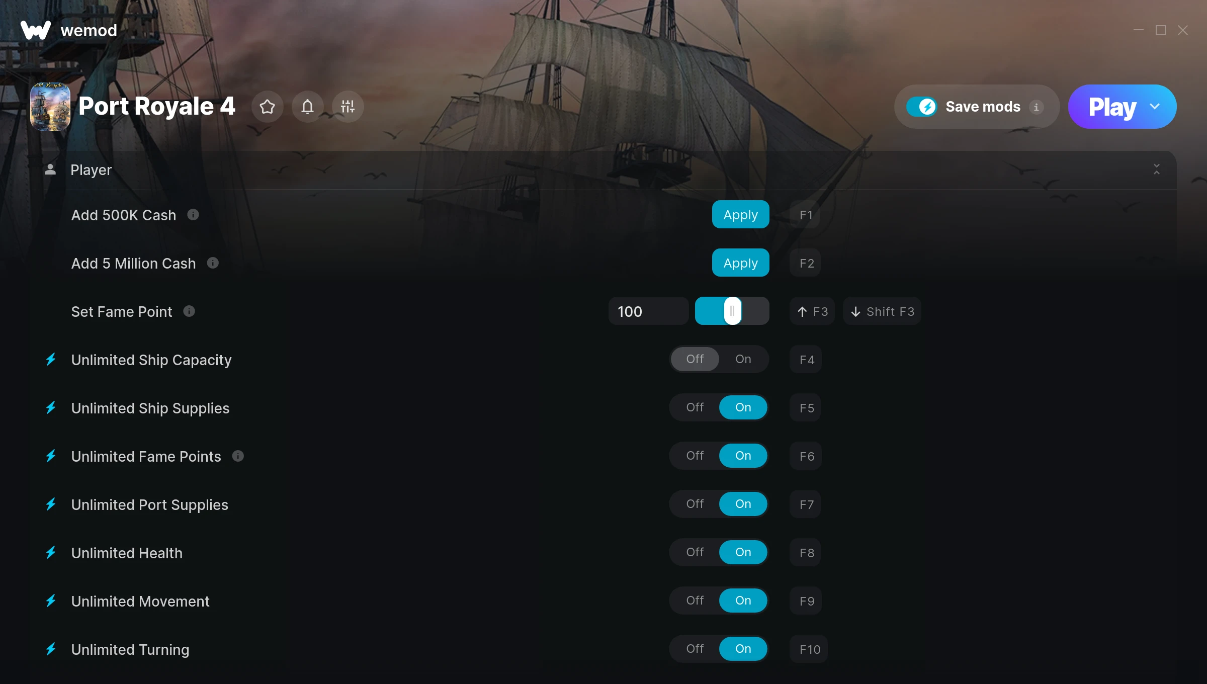 Port Royale 4 Trainer screenshot