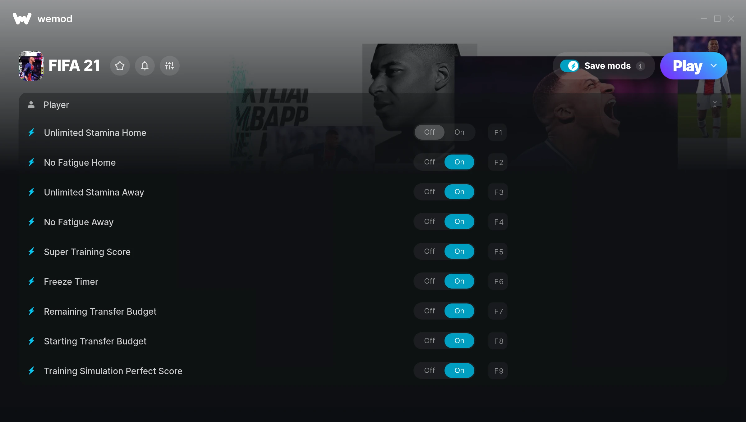 FIFA 21 Trainer screenshot