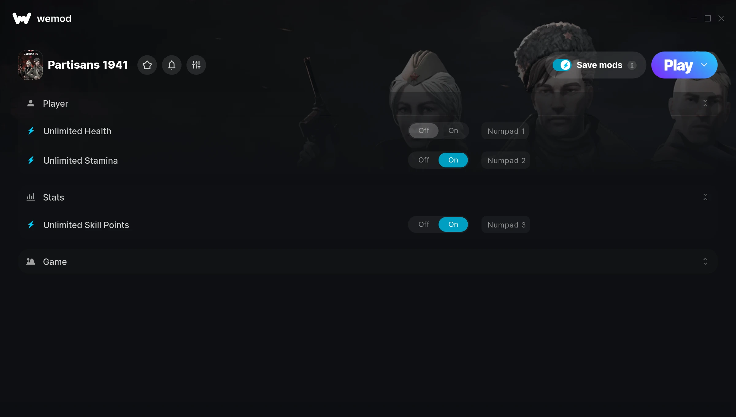 Partisans 1941 Trainer screenshot