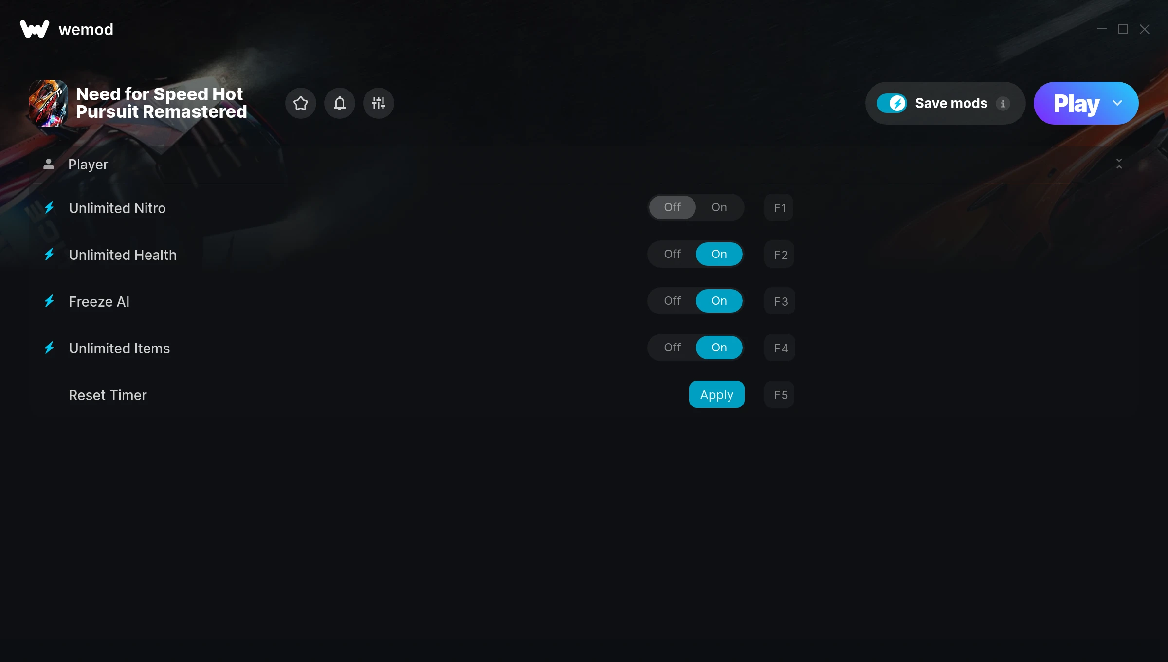 Need for Speed Hot Pursuit Remastered Trainer screenshot