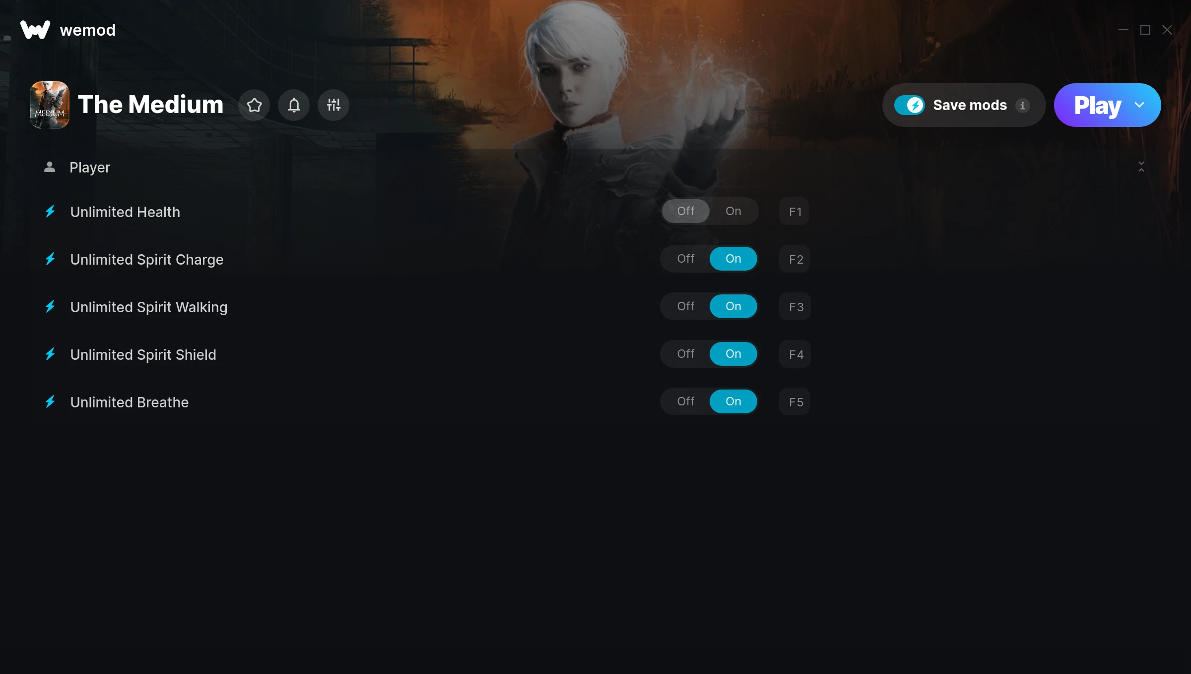 The Medium Trainer screenshot