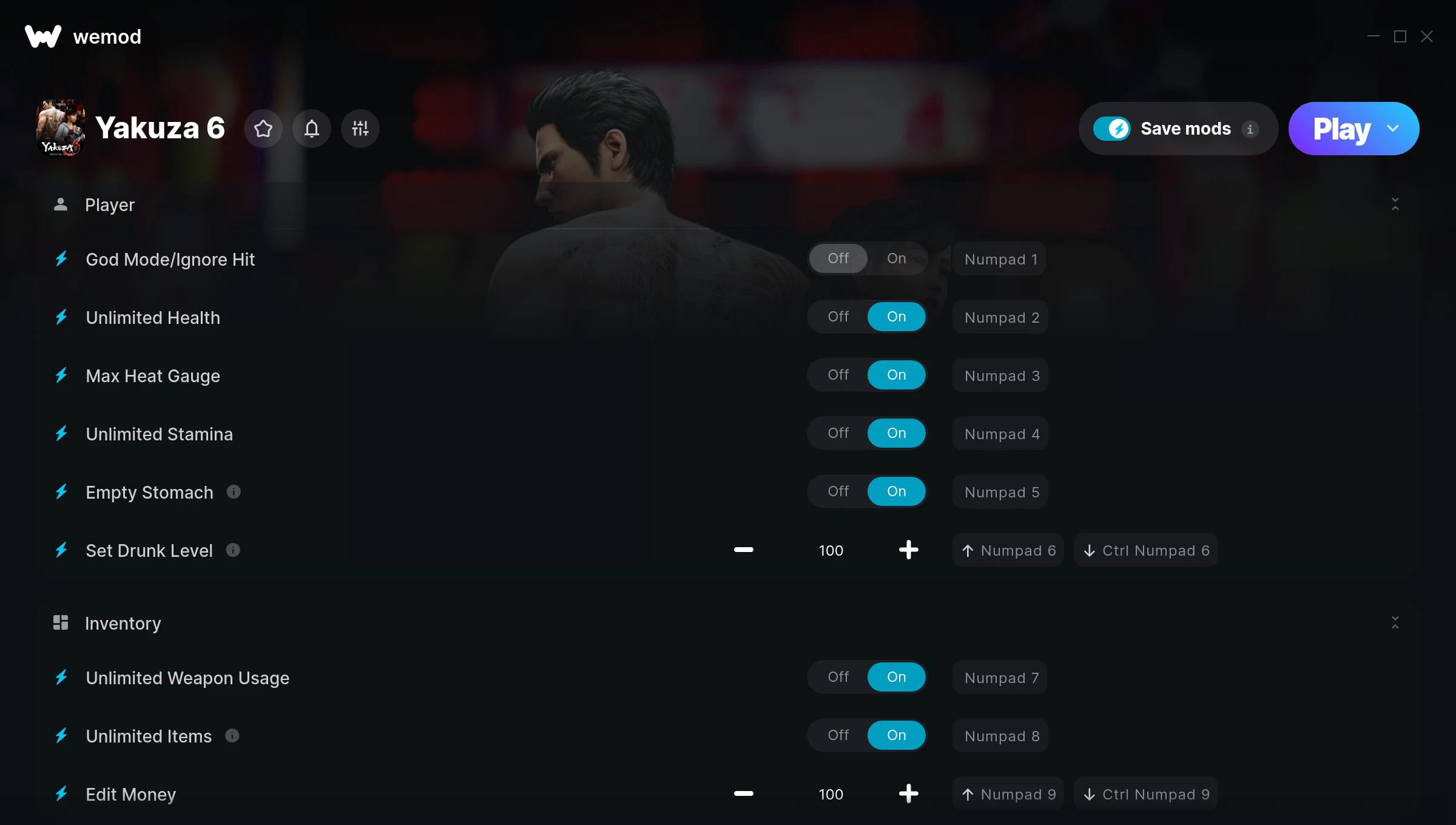 Yakuza 6 Trainer screenshot