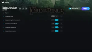 The Lord of the Rings: The Battle for Middle-earth II Trainer screenshot