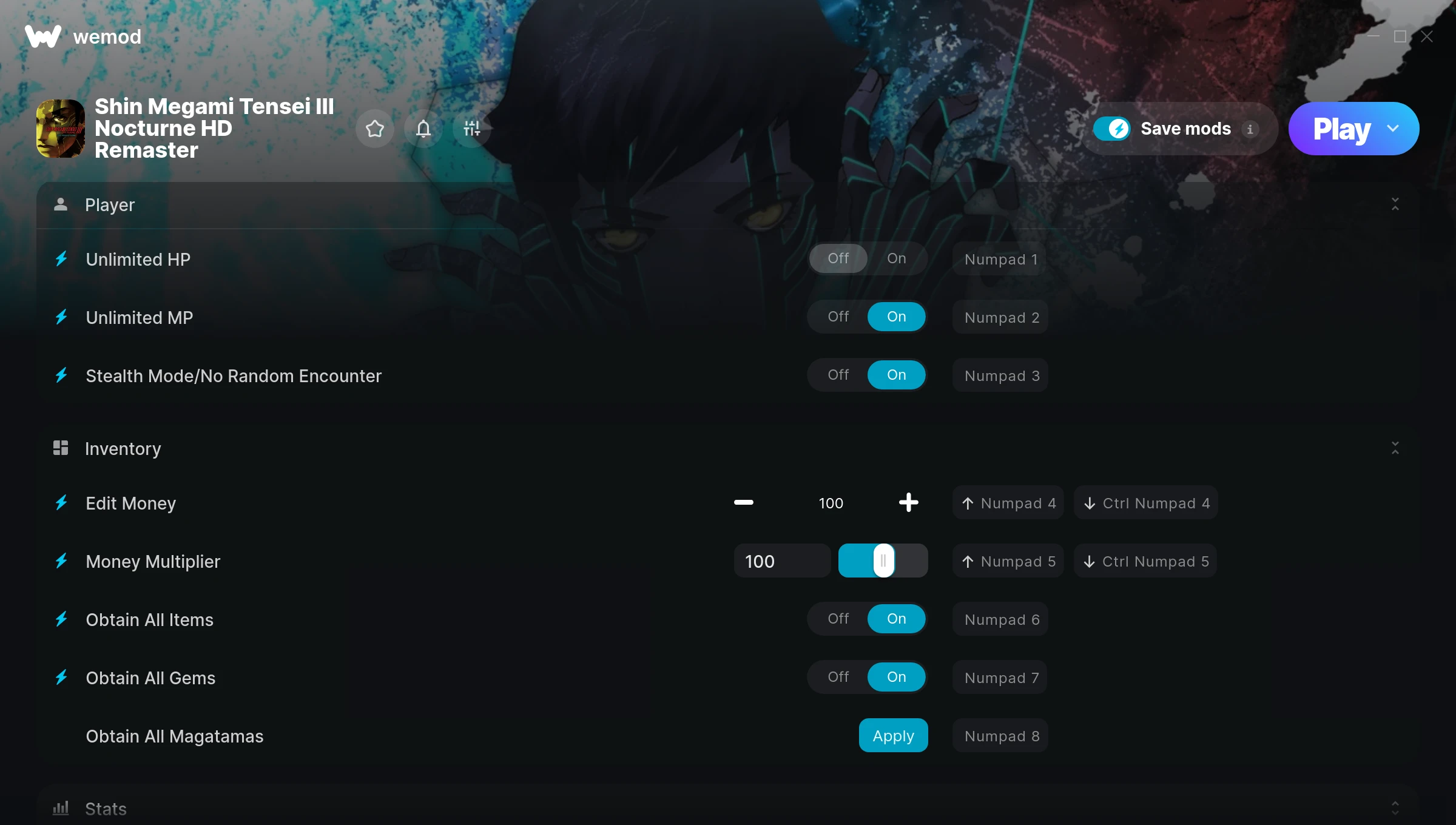 Shin Megami Tensei III Nocturne Hd Remaster Trainer screenshot