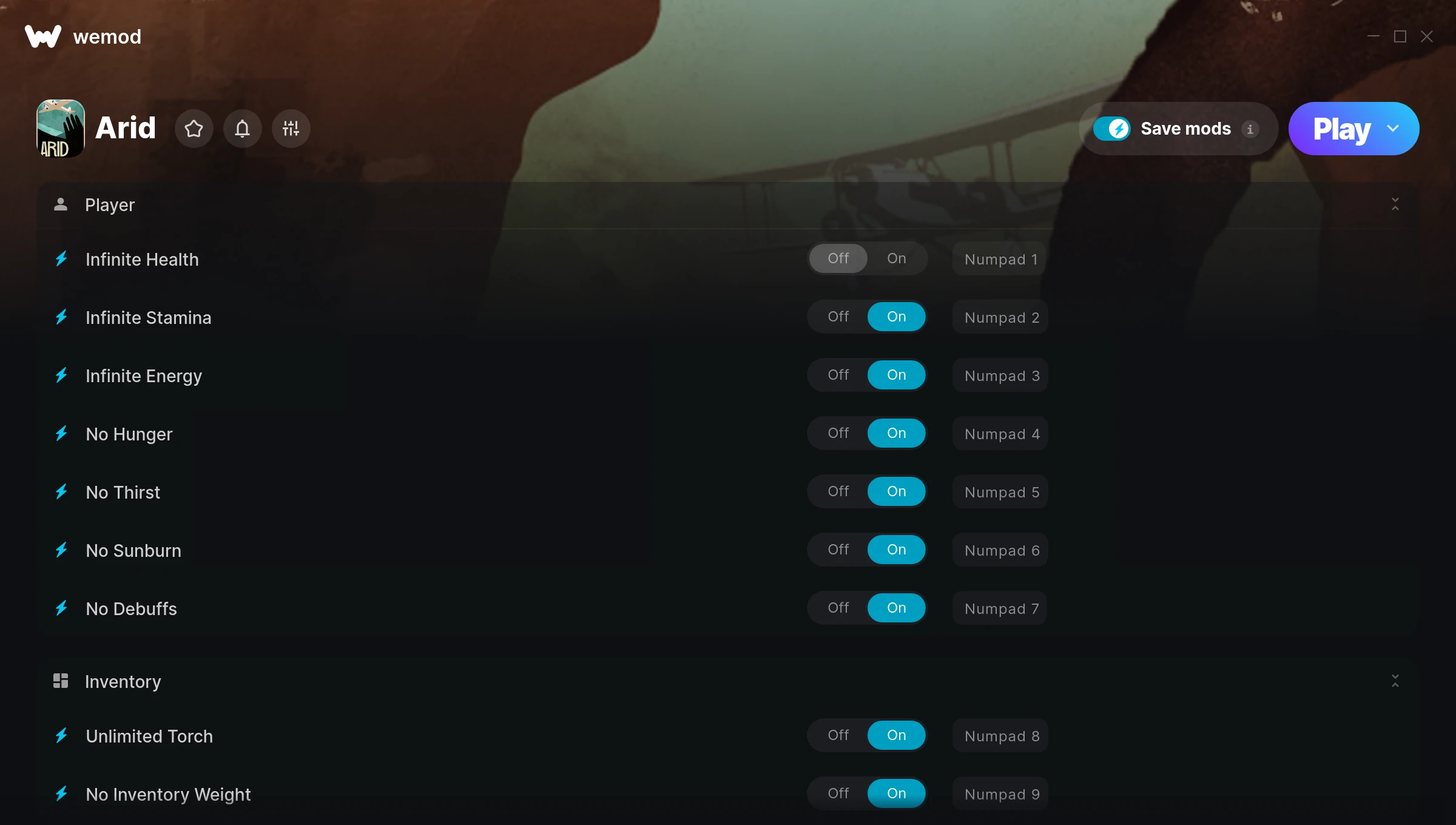 Arid Trainer screenshot