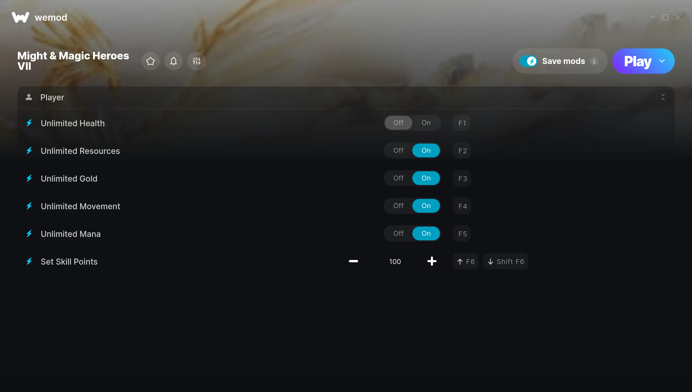 Might & Magic Heroes VII Trainer screenshot