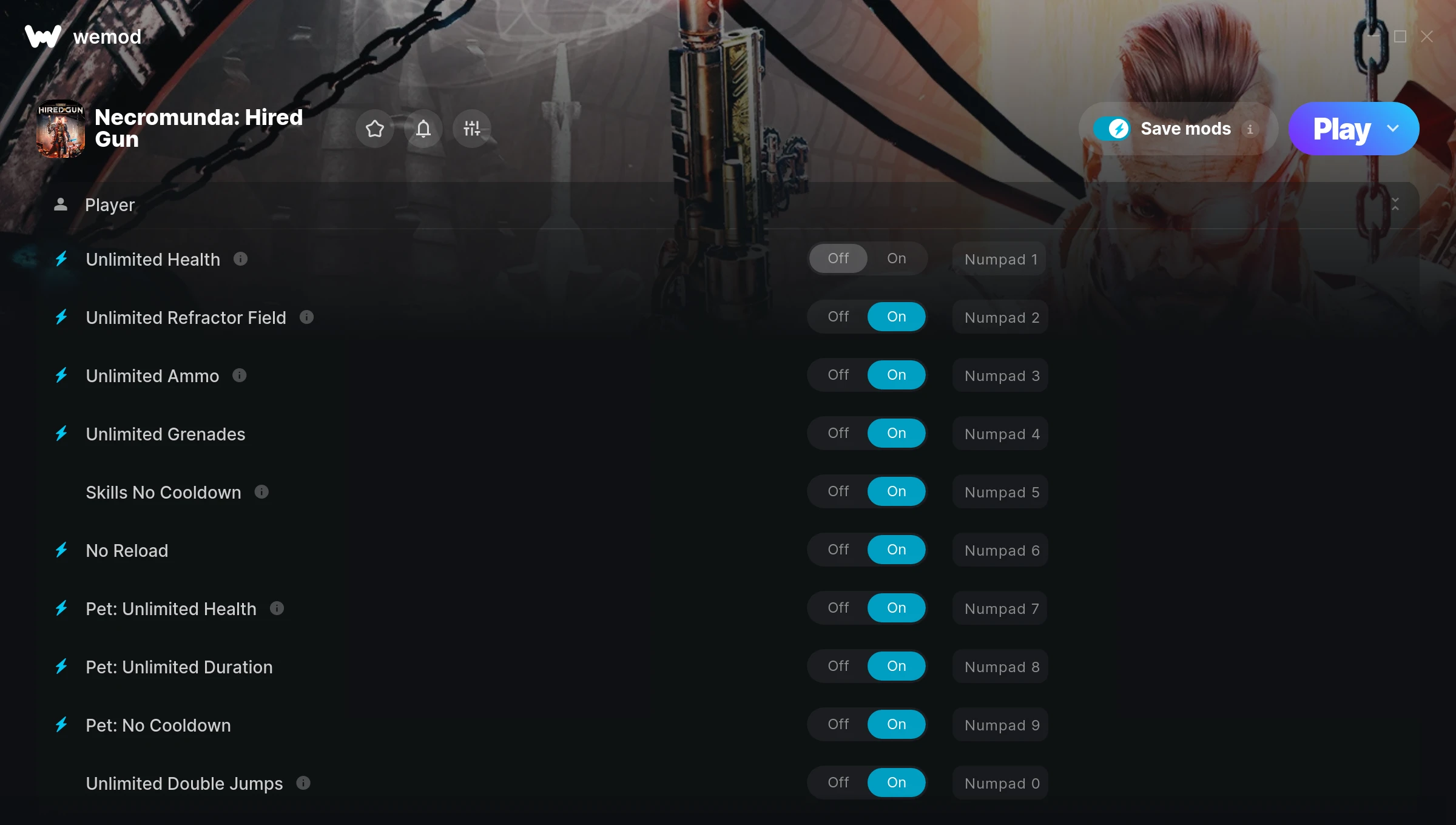 Necromunda Hired Gun Trainer screenshot