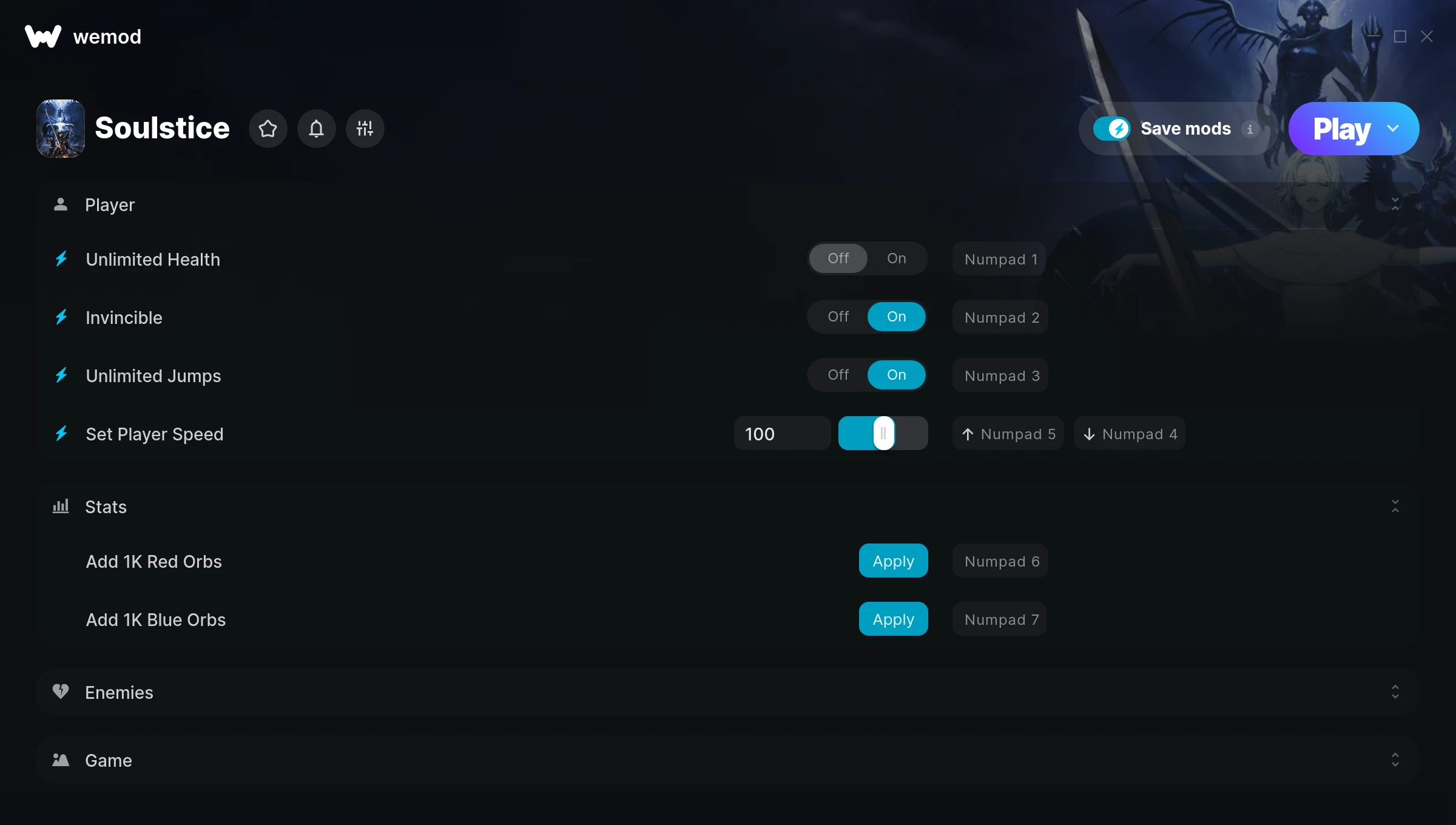 Soulstice Trainer screenshot