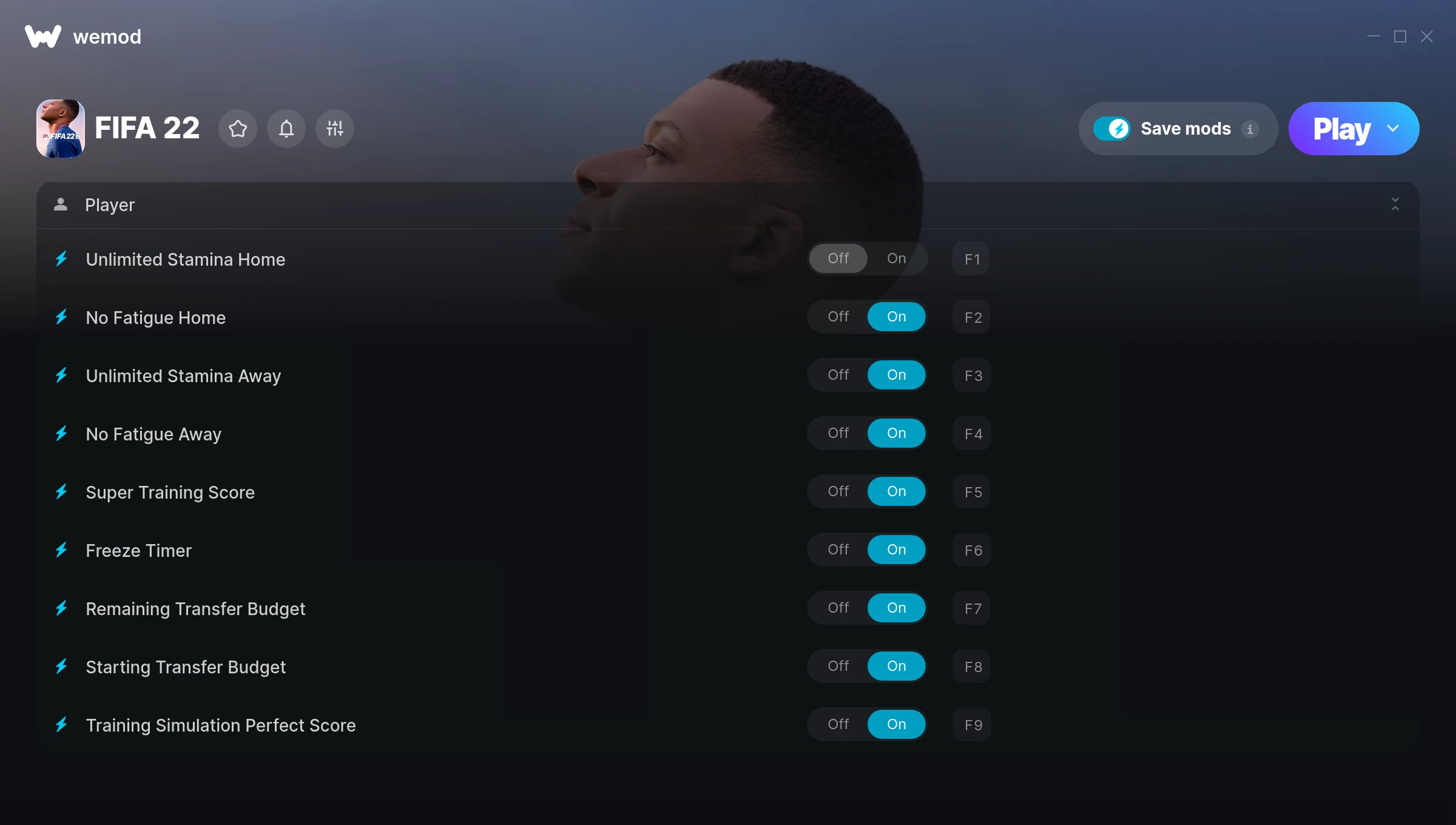 FIFA 22 Trainer screenshot