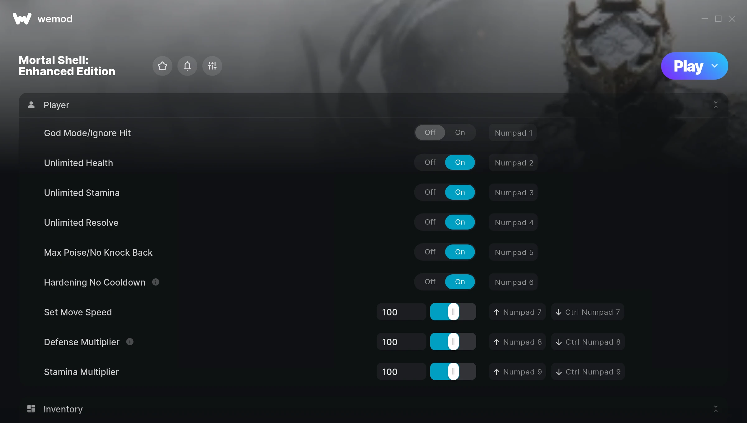 Mortal Shell: Enhanced Edition Trainer screenshot