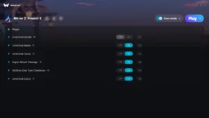 Mirror 2: Project X Trainer screenshot