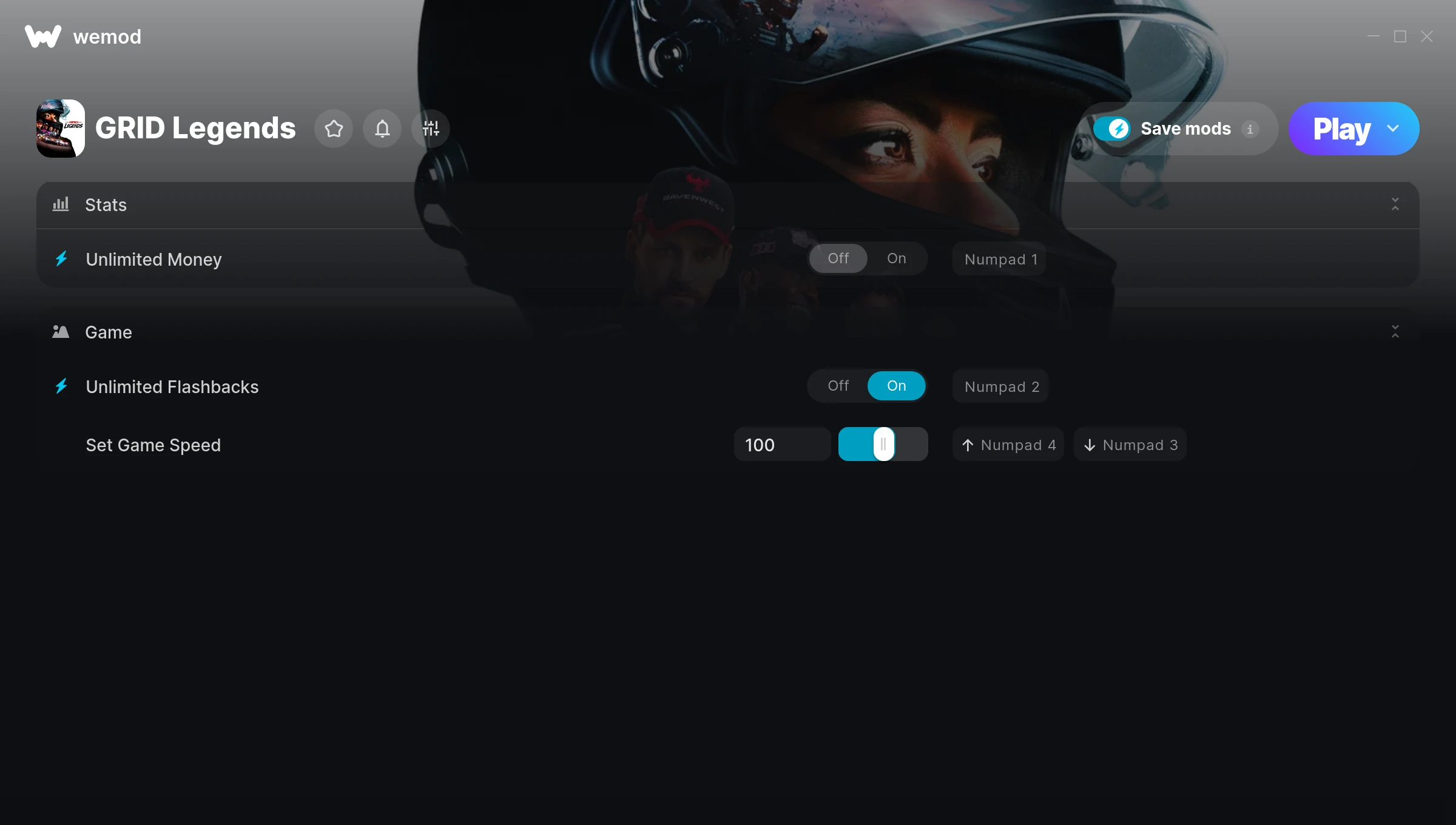 GRID Legends Trainer screenshot