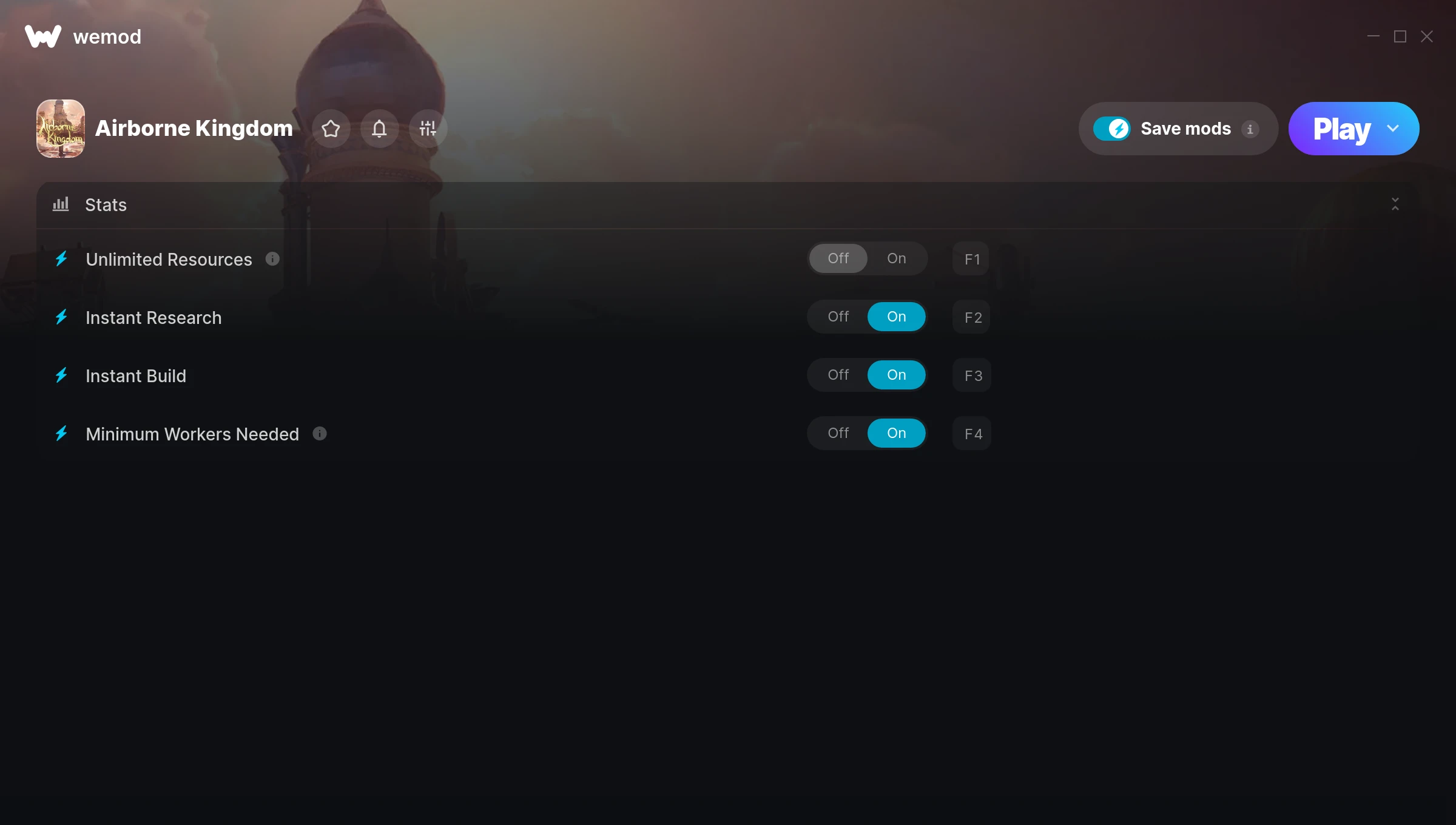 Airborne Kingdom Trainer screenshot