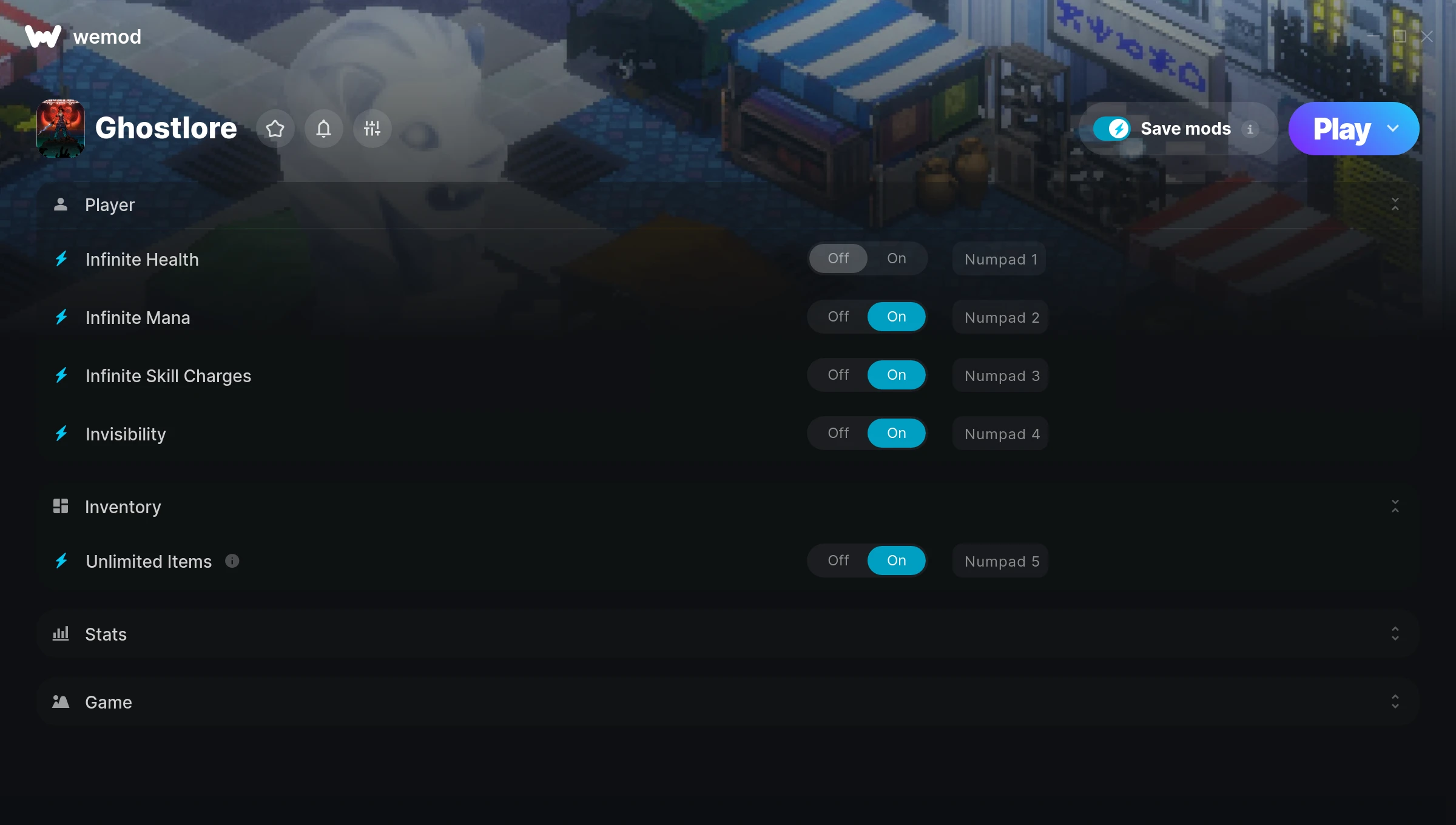Ghostlore Trainer screenshot