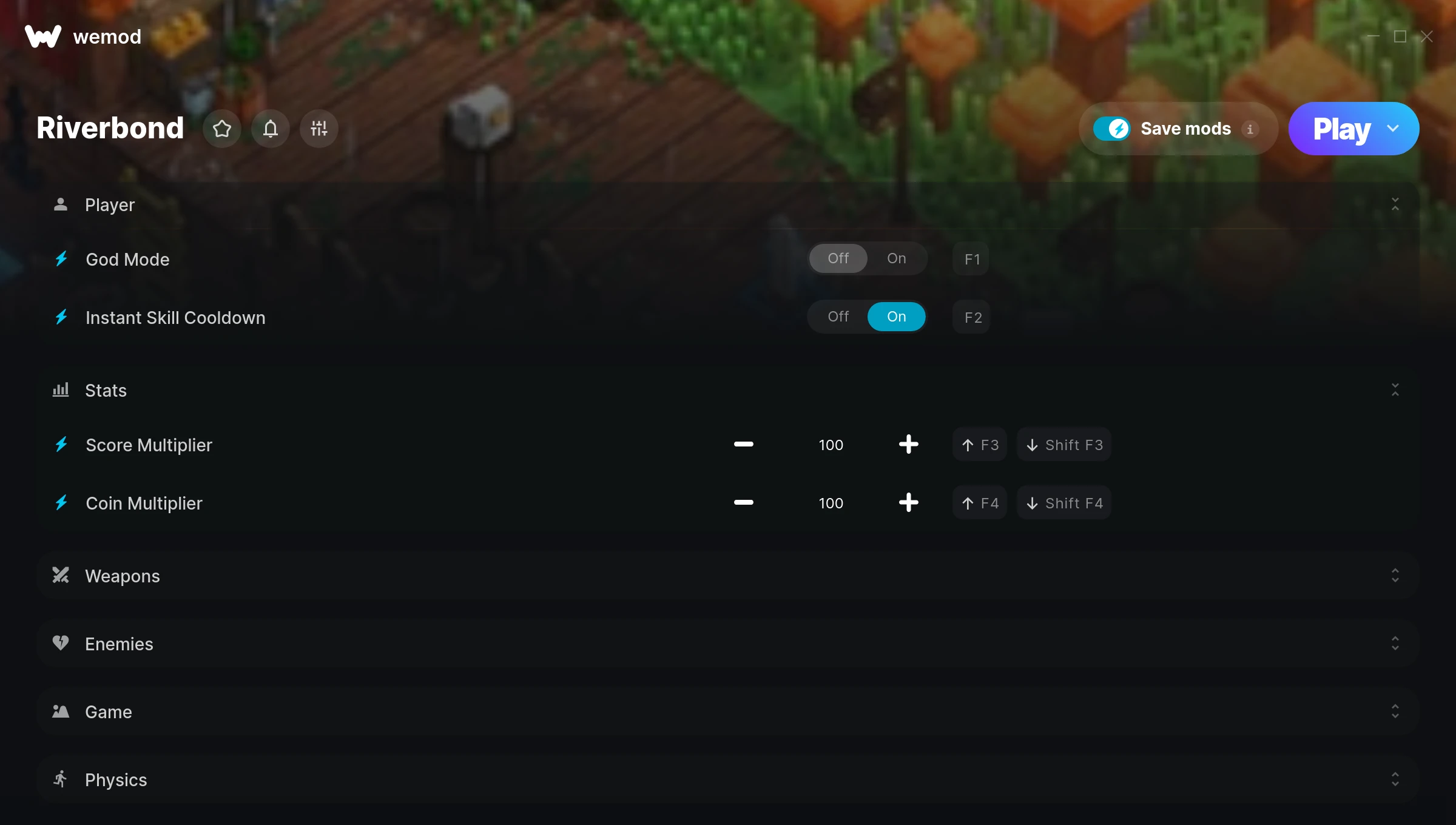 Riverbond Trainer screenshot