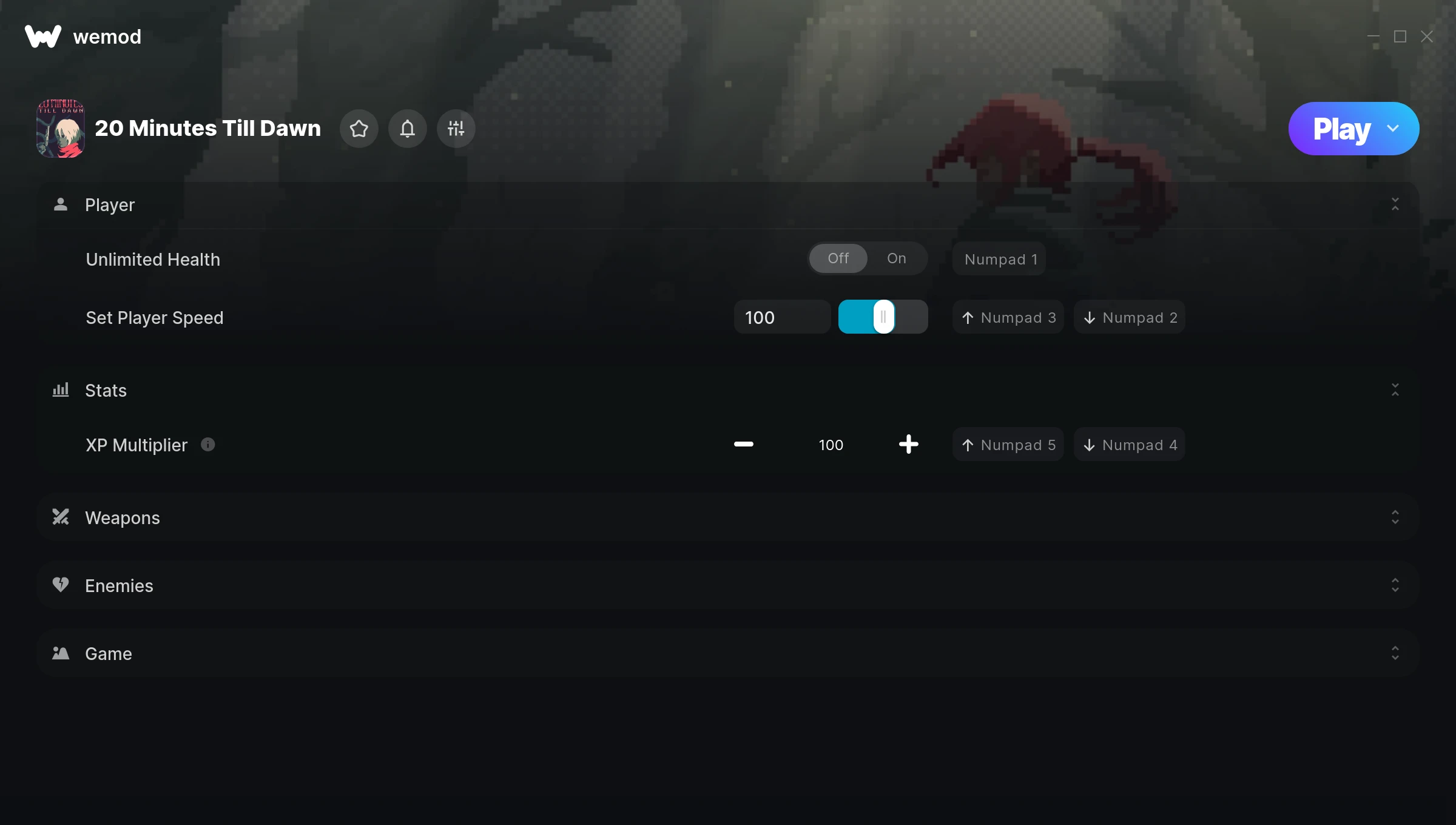 20 Minutes Till Dawn Trainer screenshot