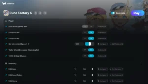 Rune Factory 5 Trainer screenshot