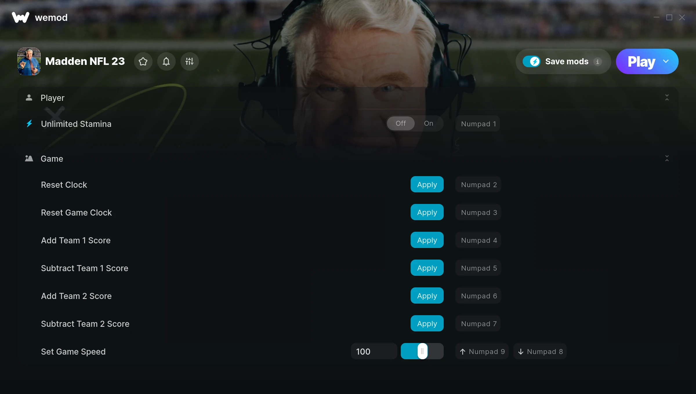 Madden NFL 23 Trainer screenshot
