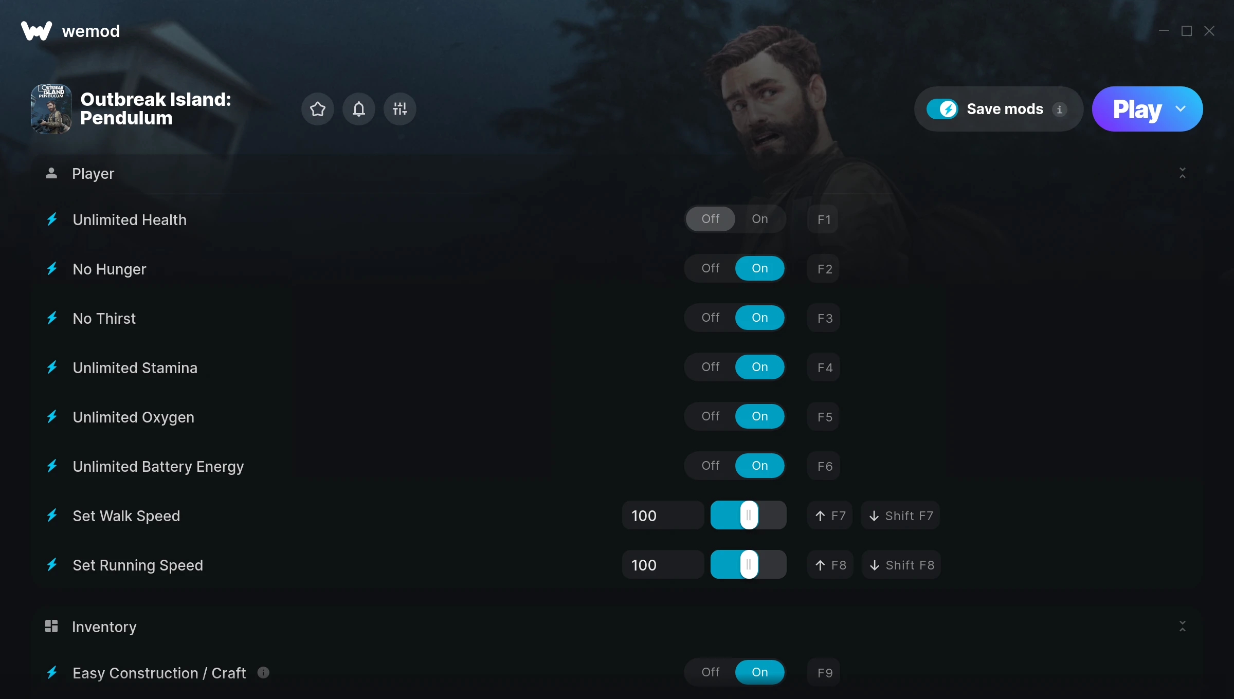 Outbreak Island: Pendulum Trainer screenshot