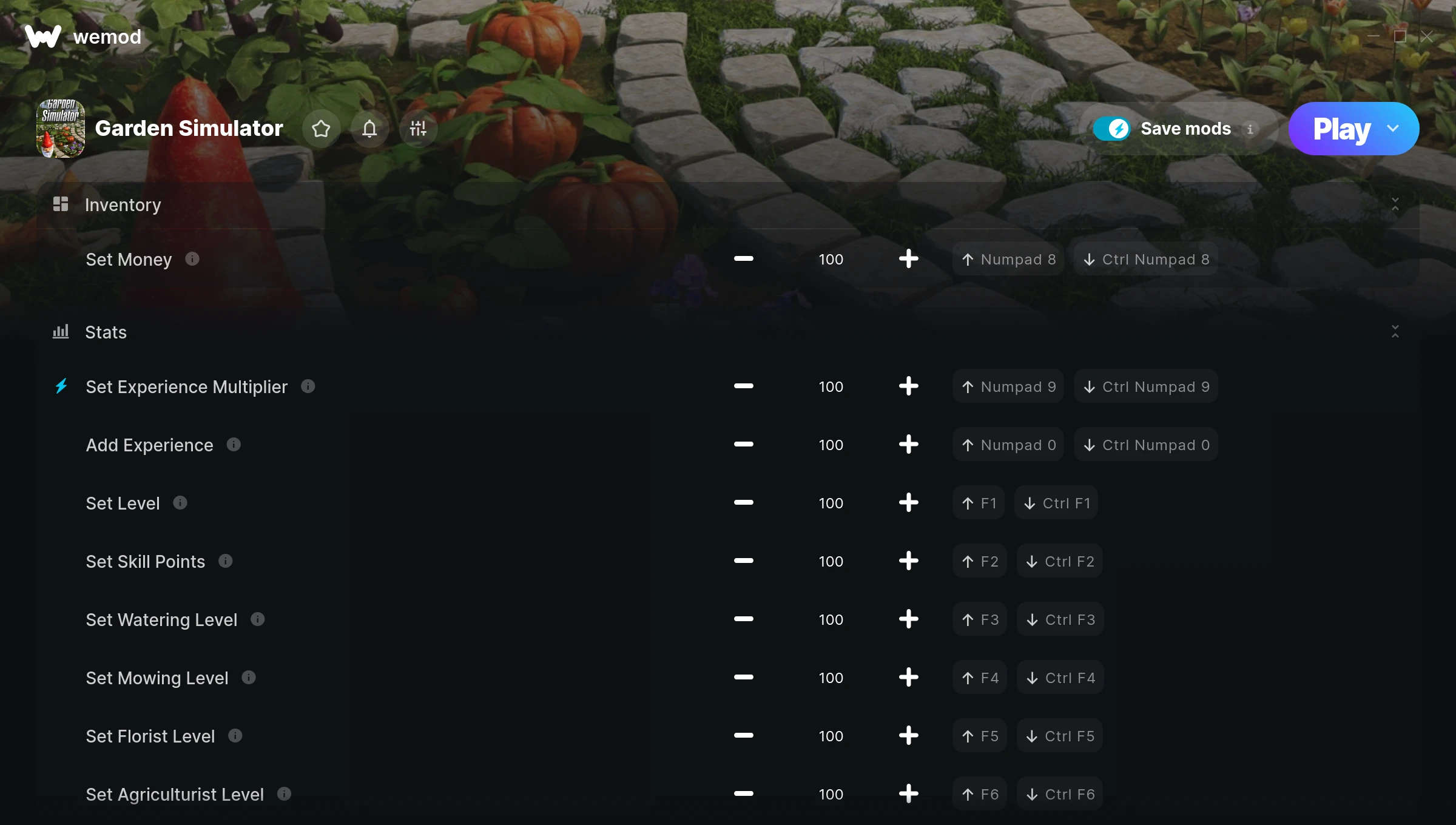 Garden Simulator Trainer screenshot