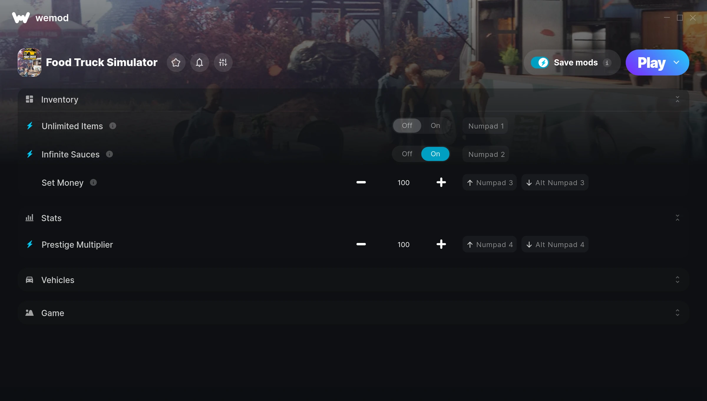 Food Truck Simulator Trainer screenshot