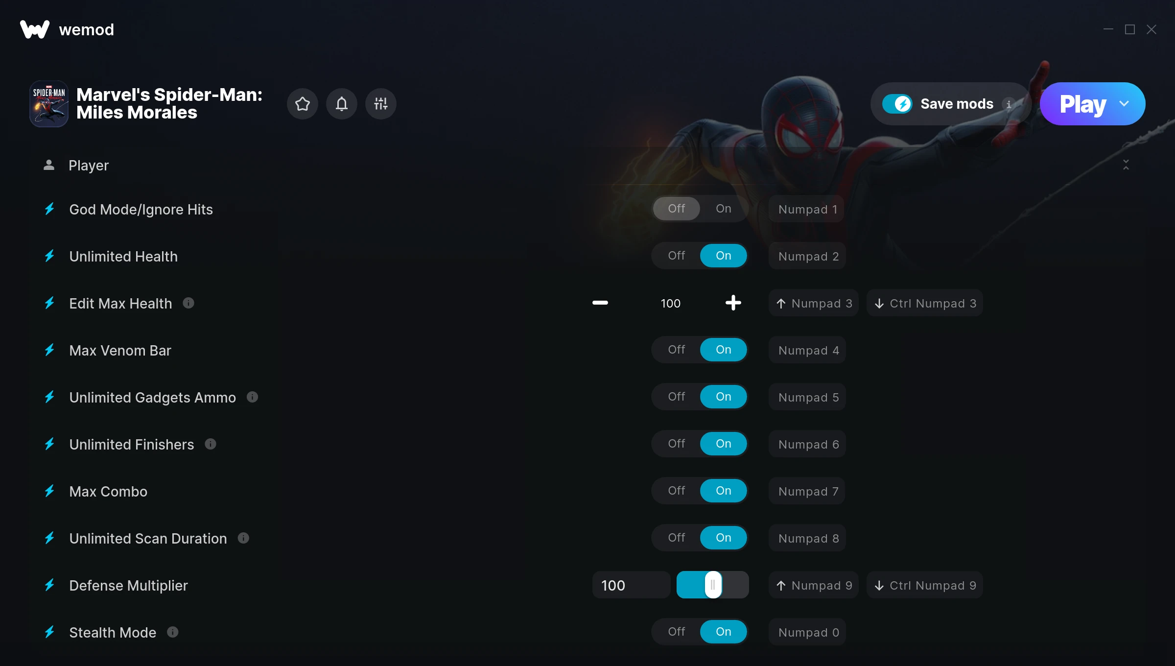 Marvels Spider-Man Miles Morales Trainer screenshot