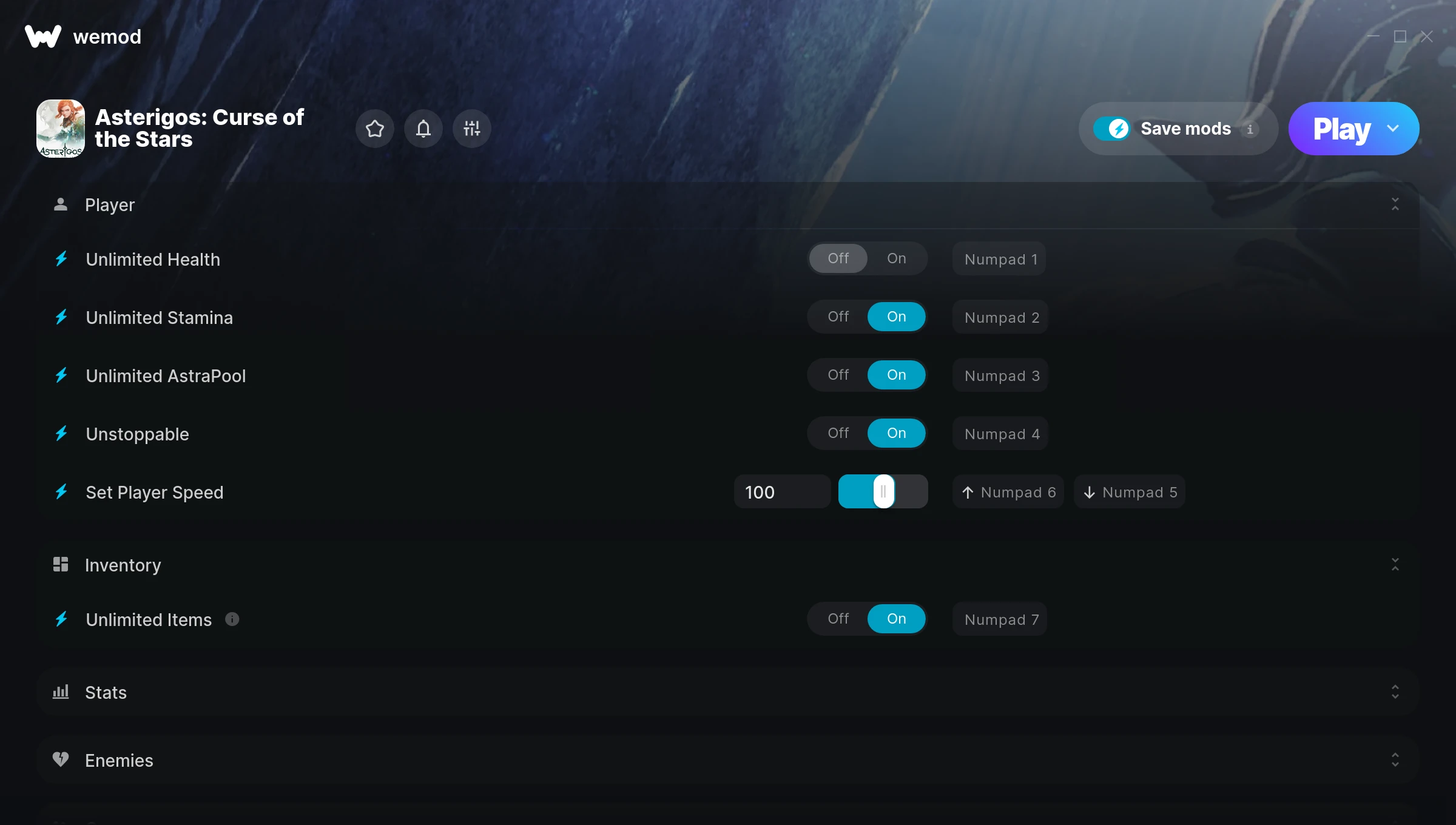 Asterigos: Curse of the Stars Trainer screenshot