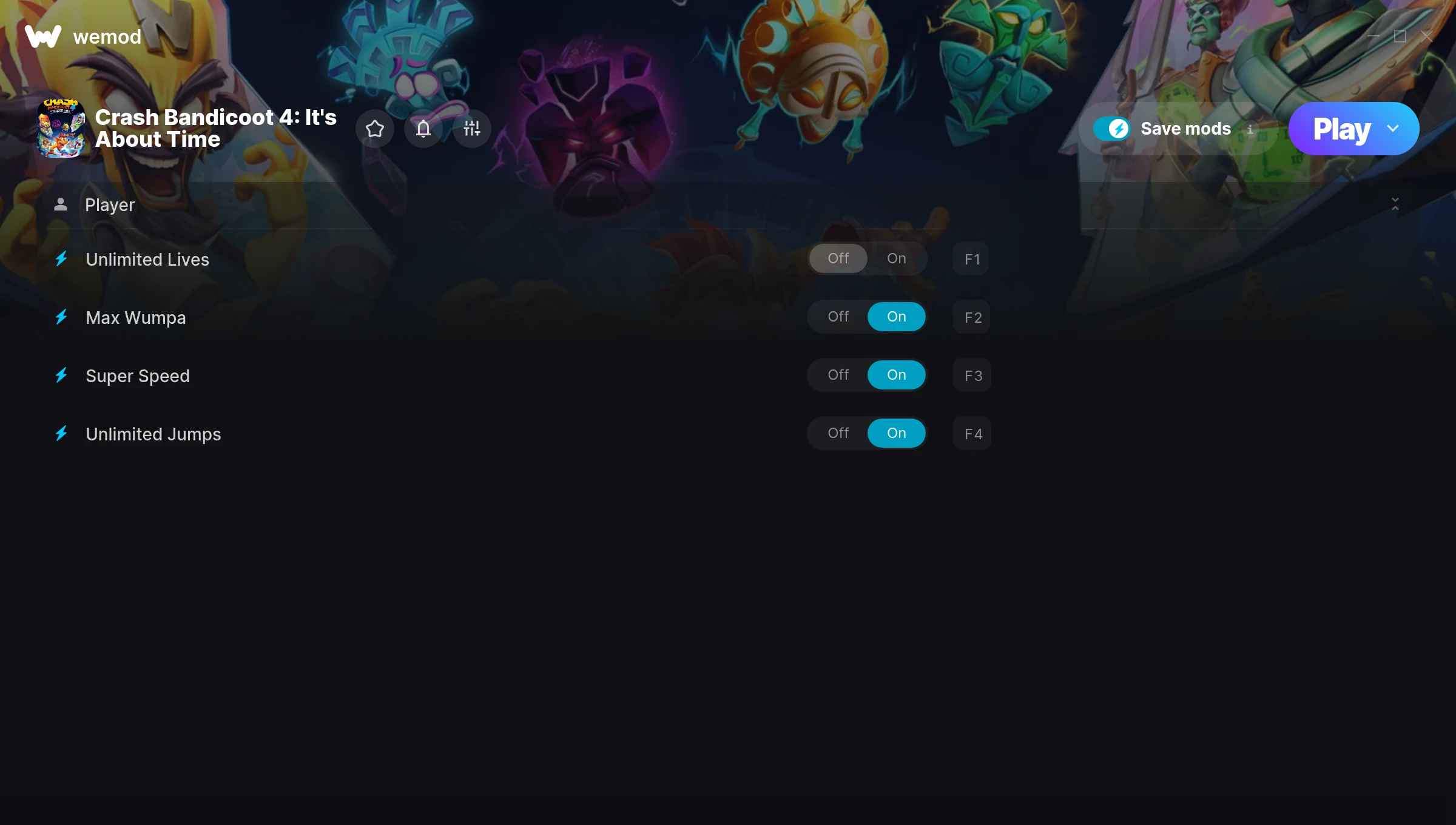 Crash Bandicoot 4: It's About Time Trainer screenshot