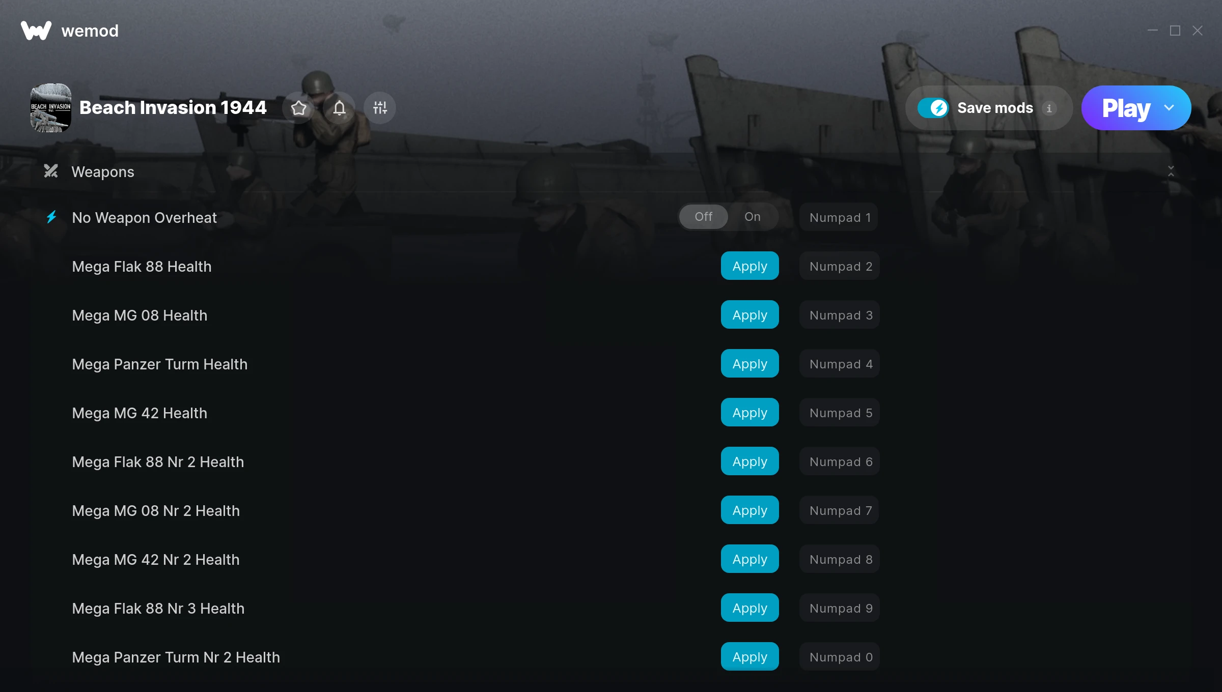 Beach Invasion 1944 Trainer screenshot