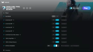 Crisis Core Final Fantasy VII Reunion Trainer screenshot