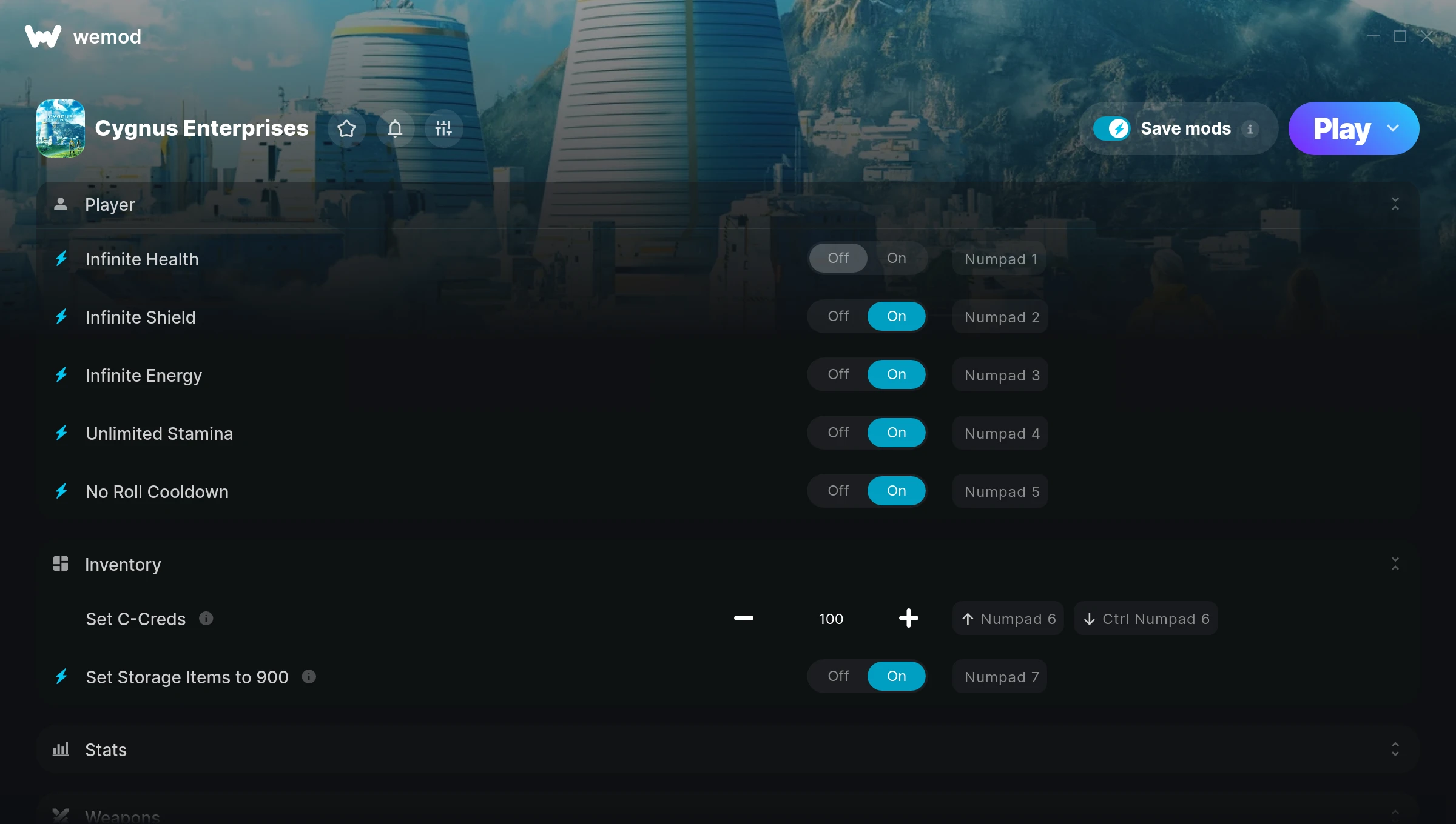 Cygnus Enterprises Trainer screenshot