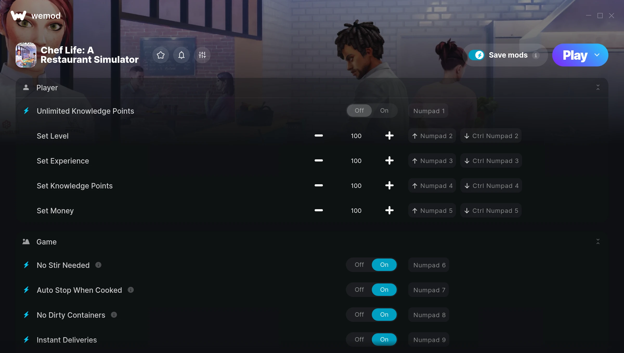 Chef Life: A Restaurant Simulator Trainer screenshot