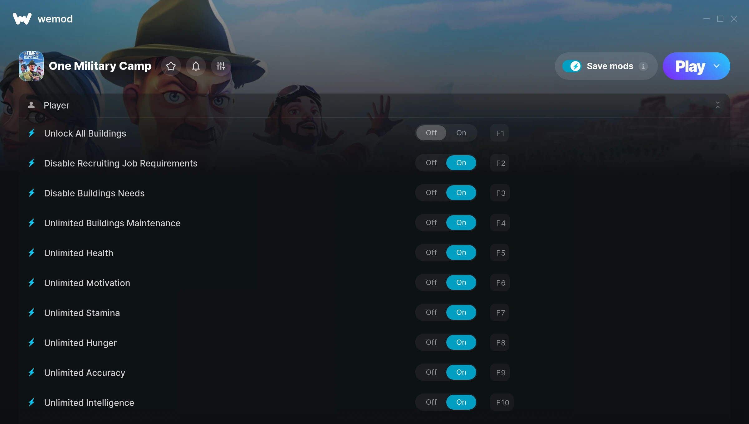 One Military Camp Trainer screenshot