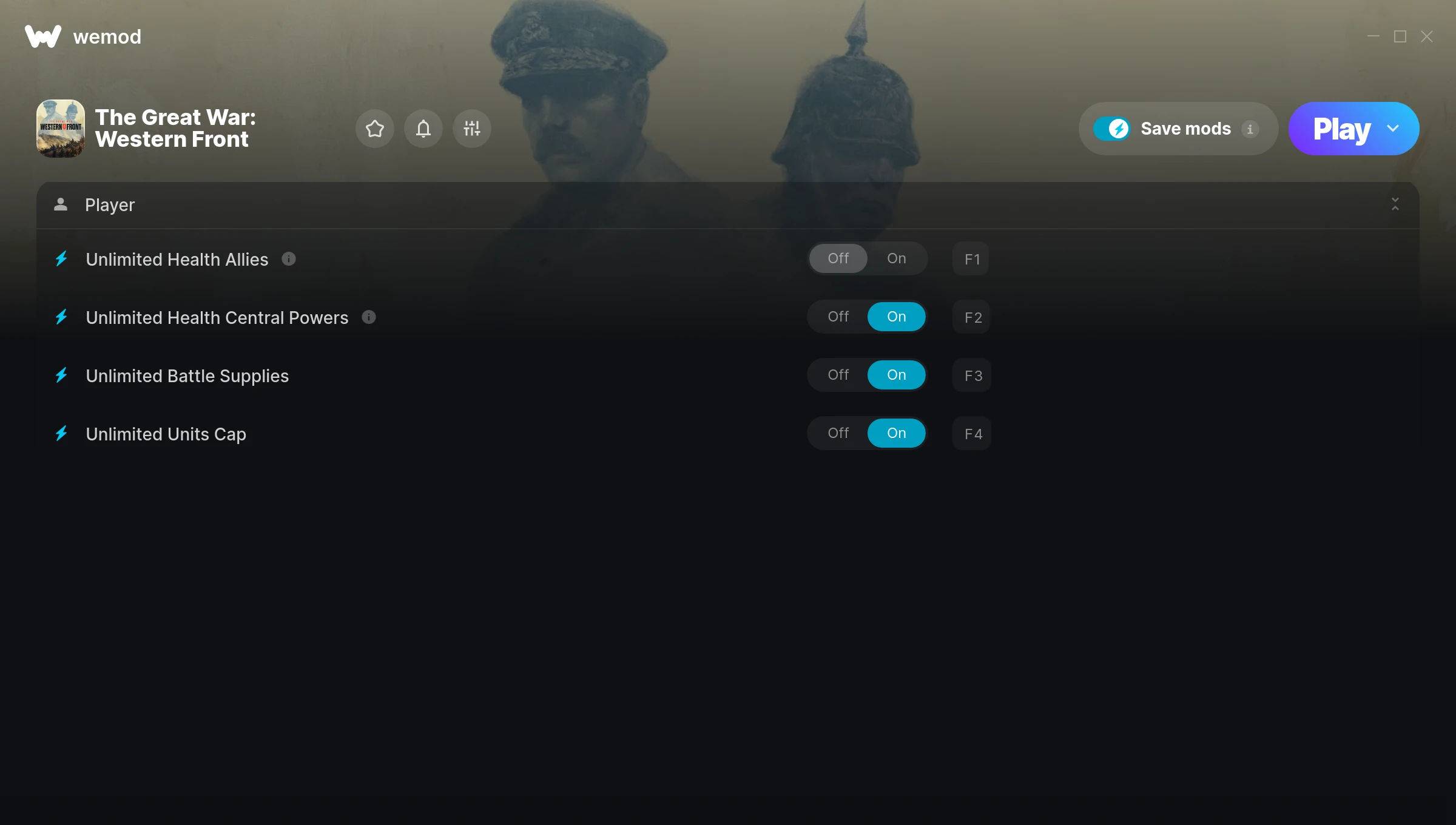 The Great War: Western Front Trainer screenshot