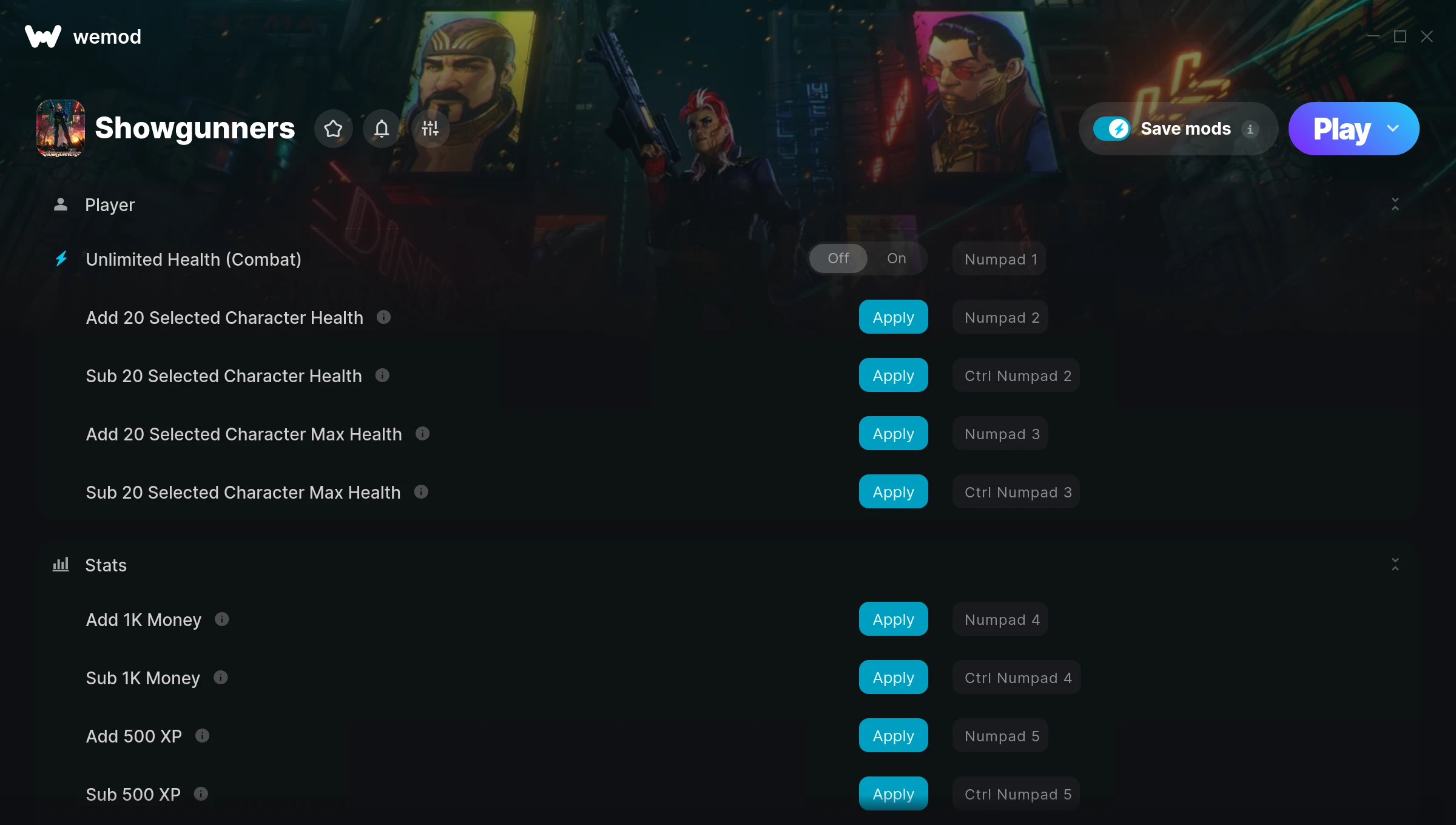 Showgunners Trainer screenshot