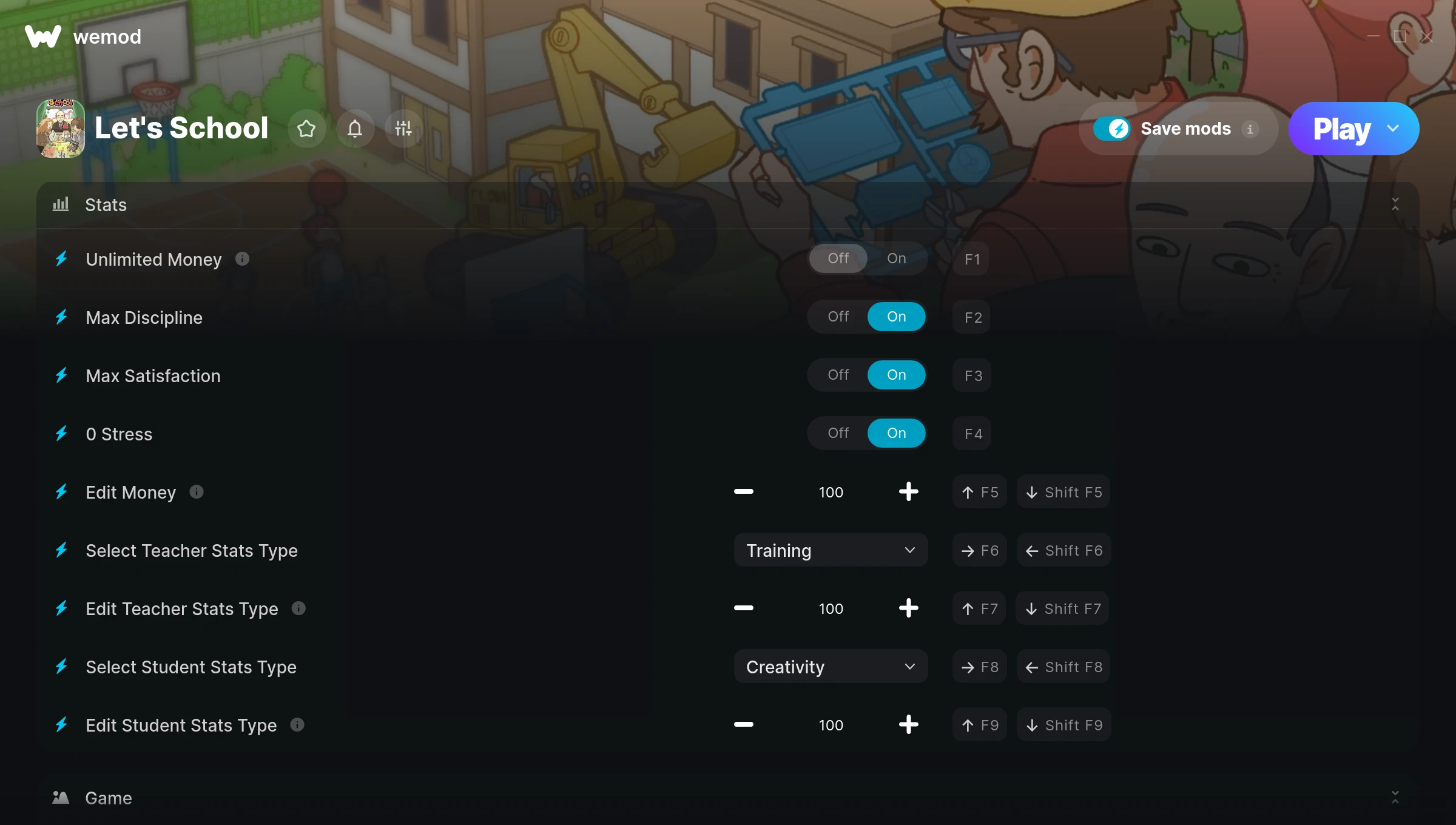 Let's School Trainer screenshot