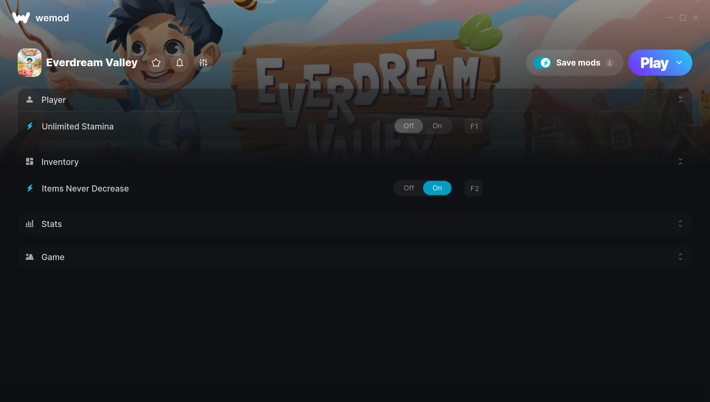 Everdream Valley Trainer screenshot