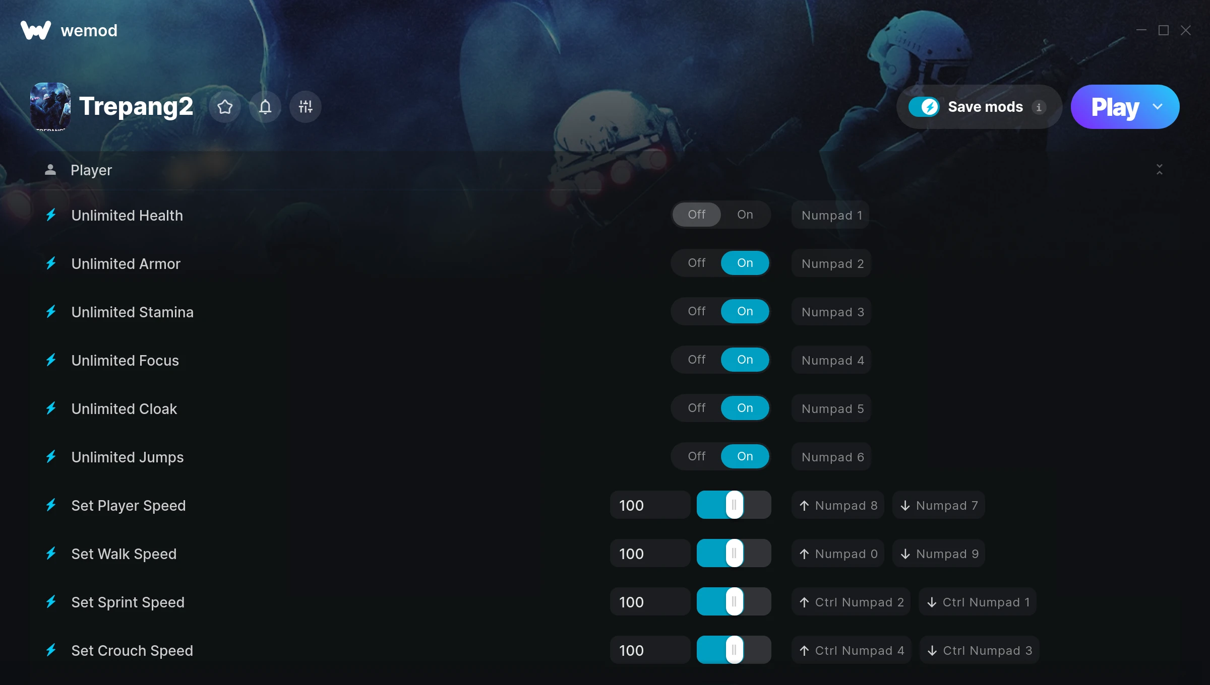 Trepang2 Trainer screenshot