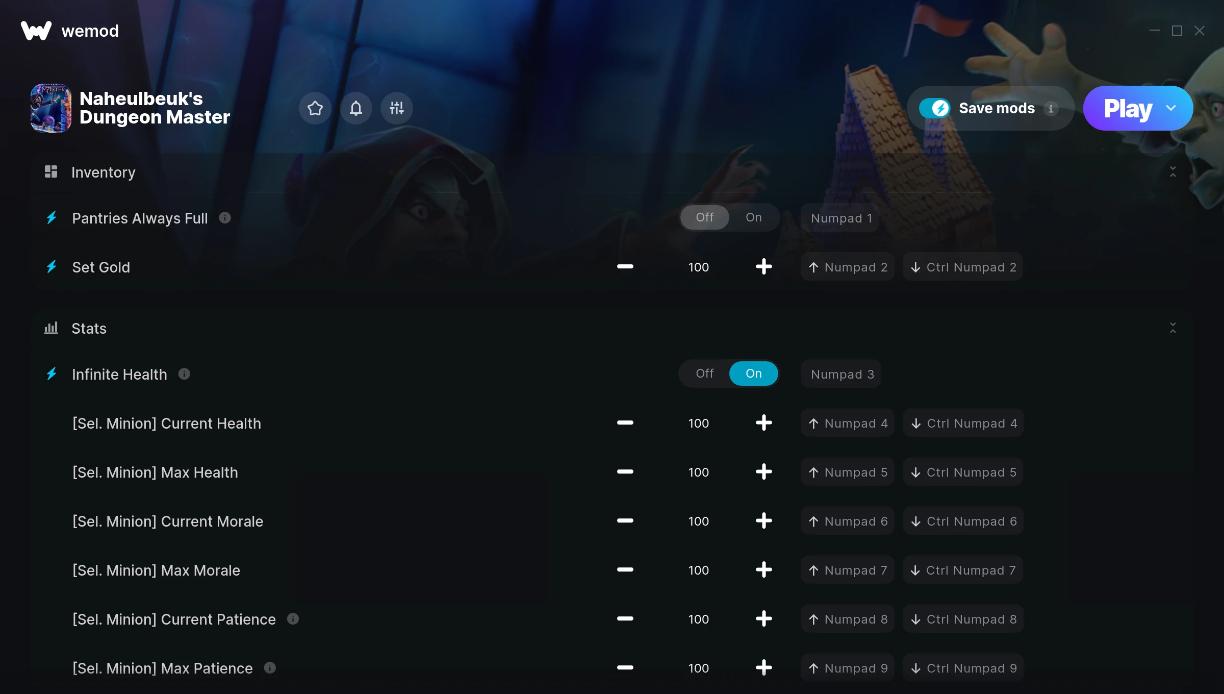 Naheulbeuk's Dungeon Master Trainer screenshot