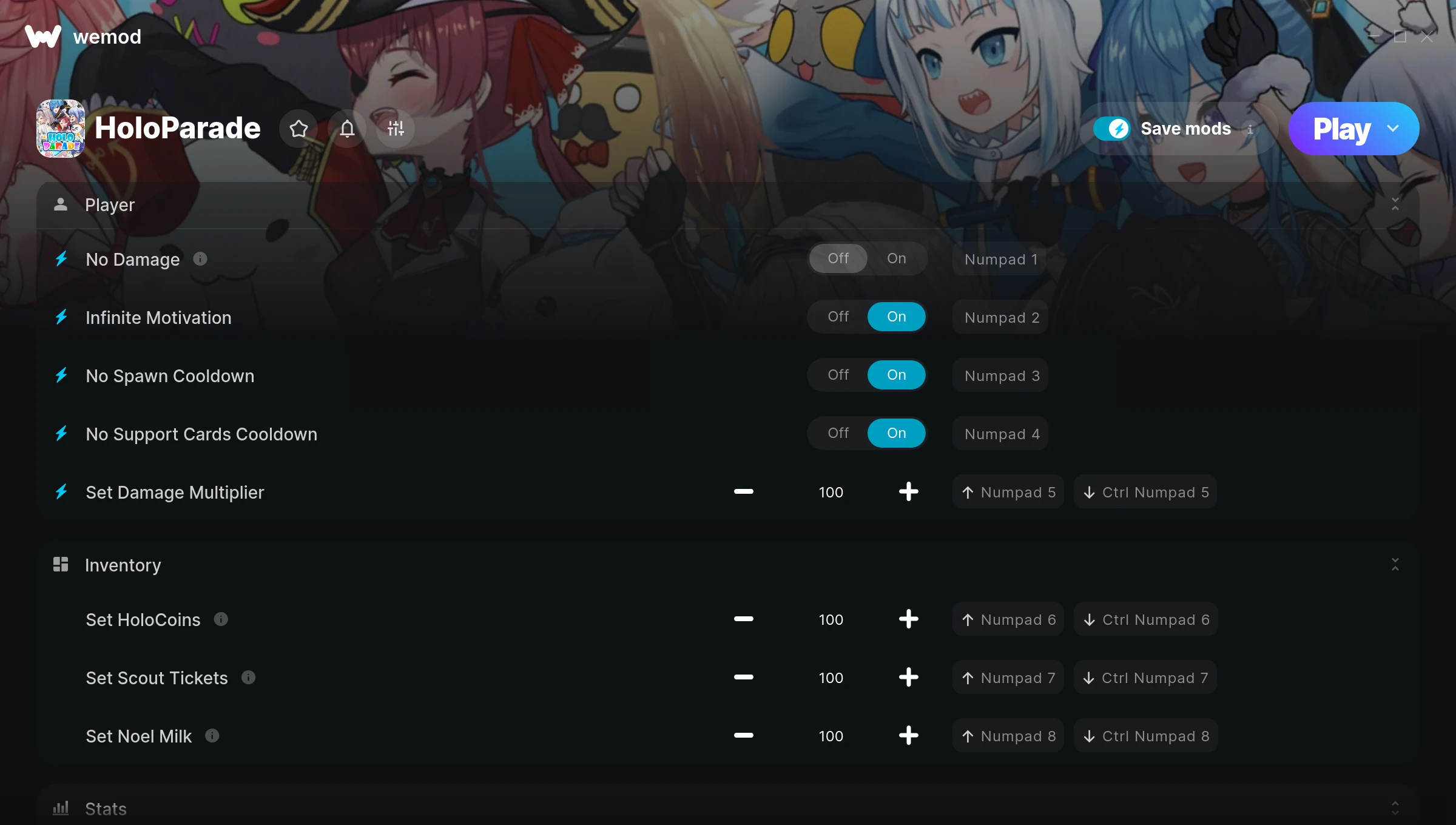 HoloParade Trainer screenshot