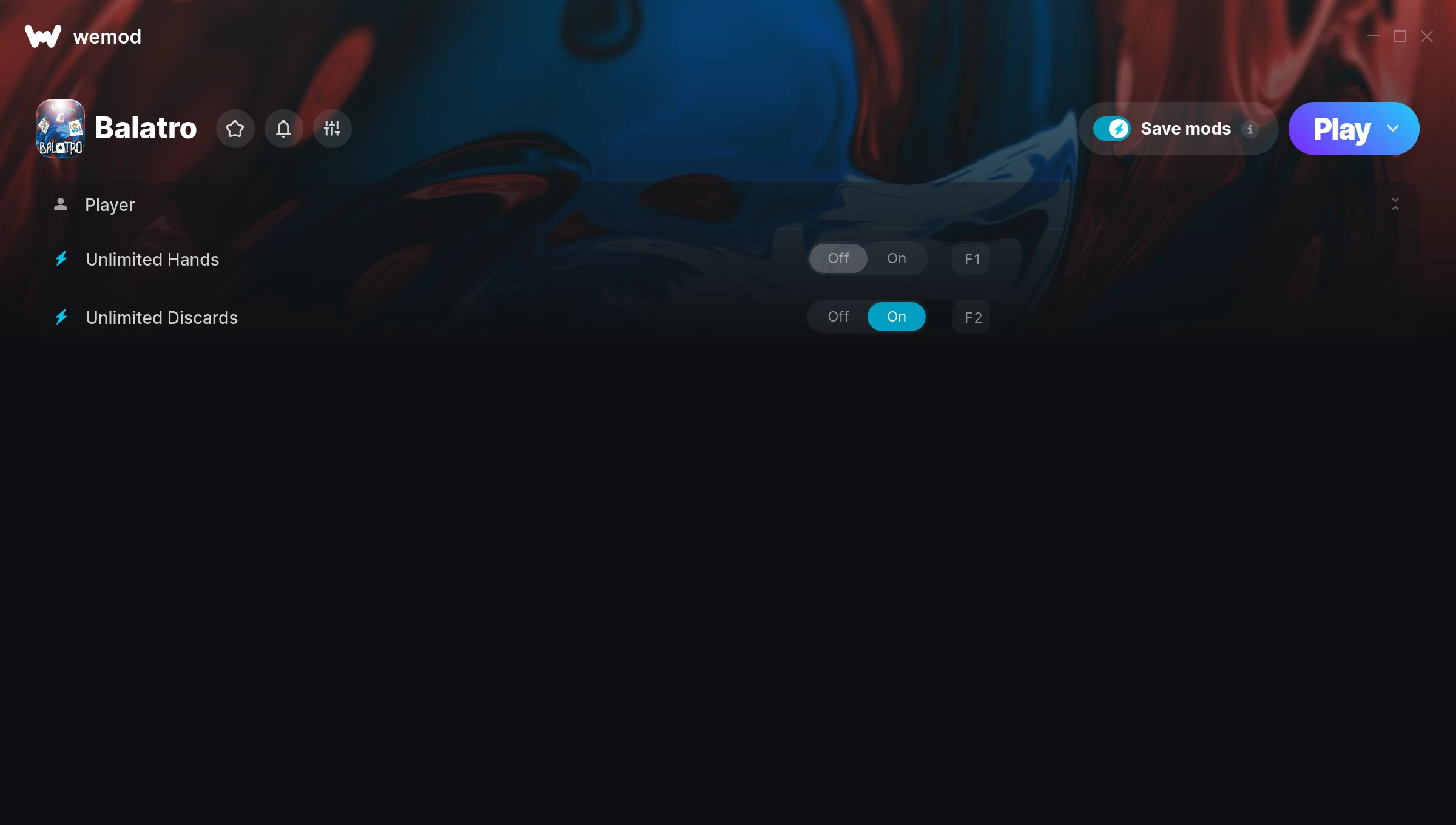 Balatro Trainer screenshot