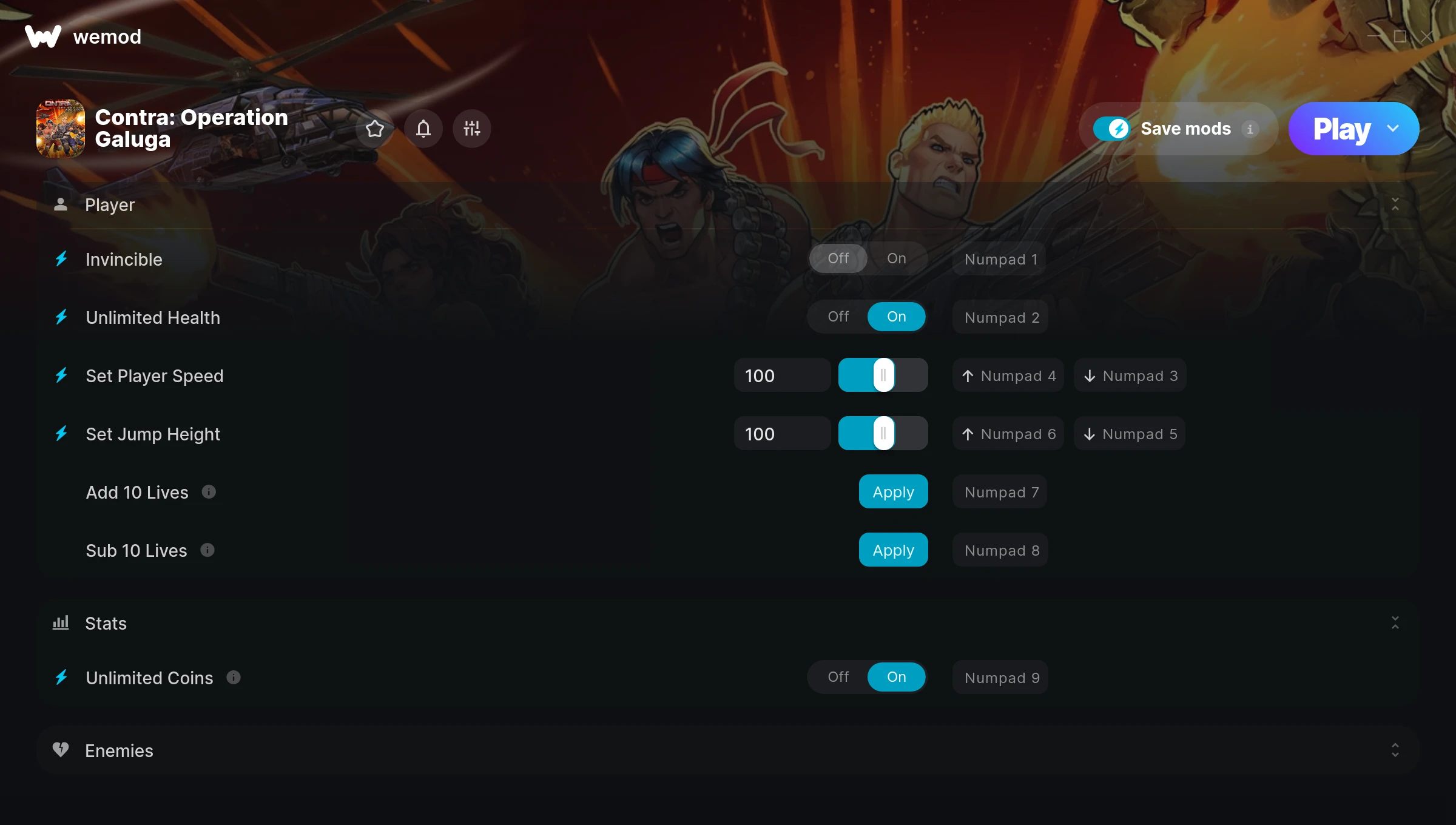 Contra: Operation Galuga Trainer screenshot